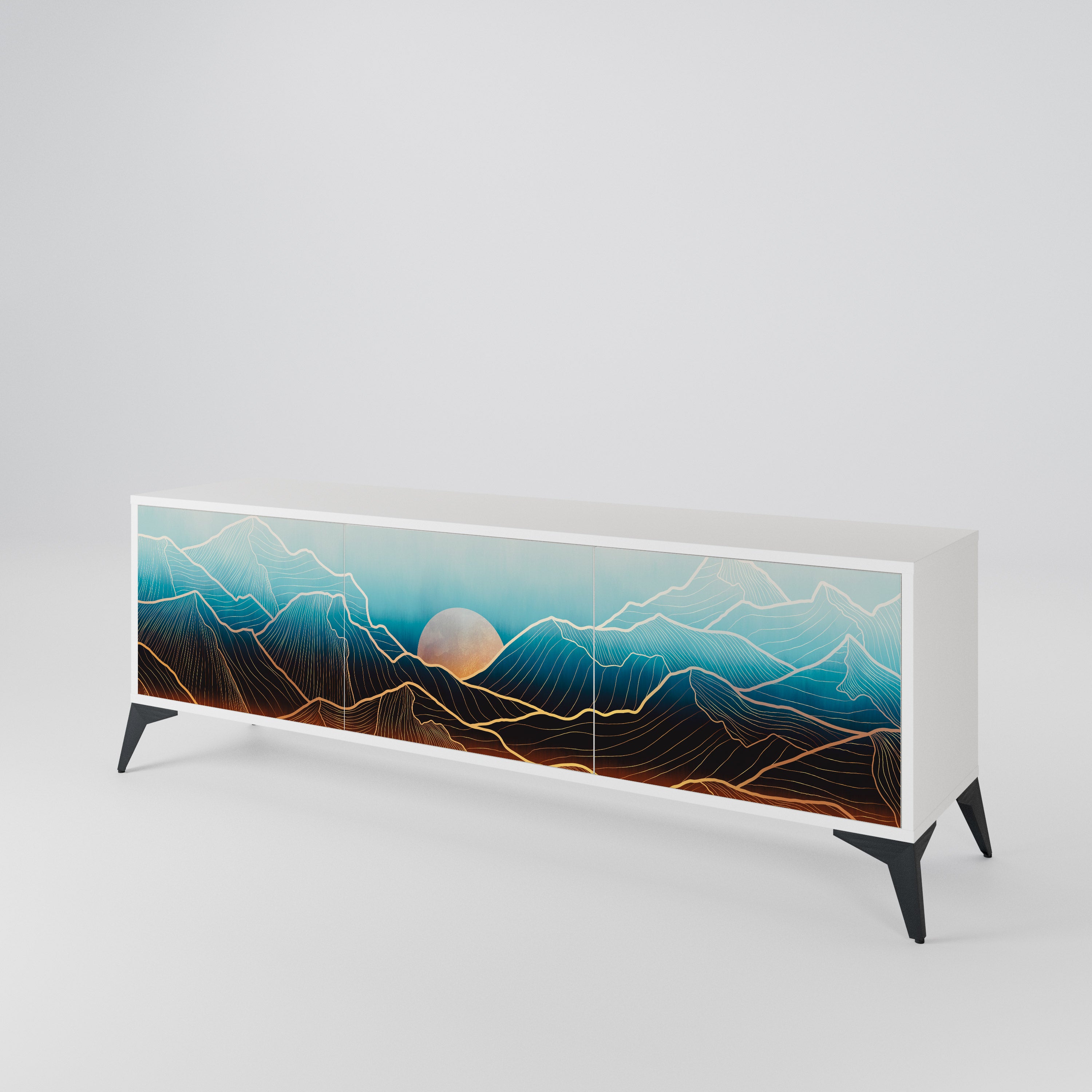 LUNAR SECRETS 3-Door TV Cabinet