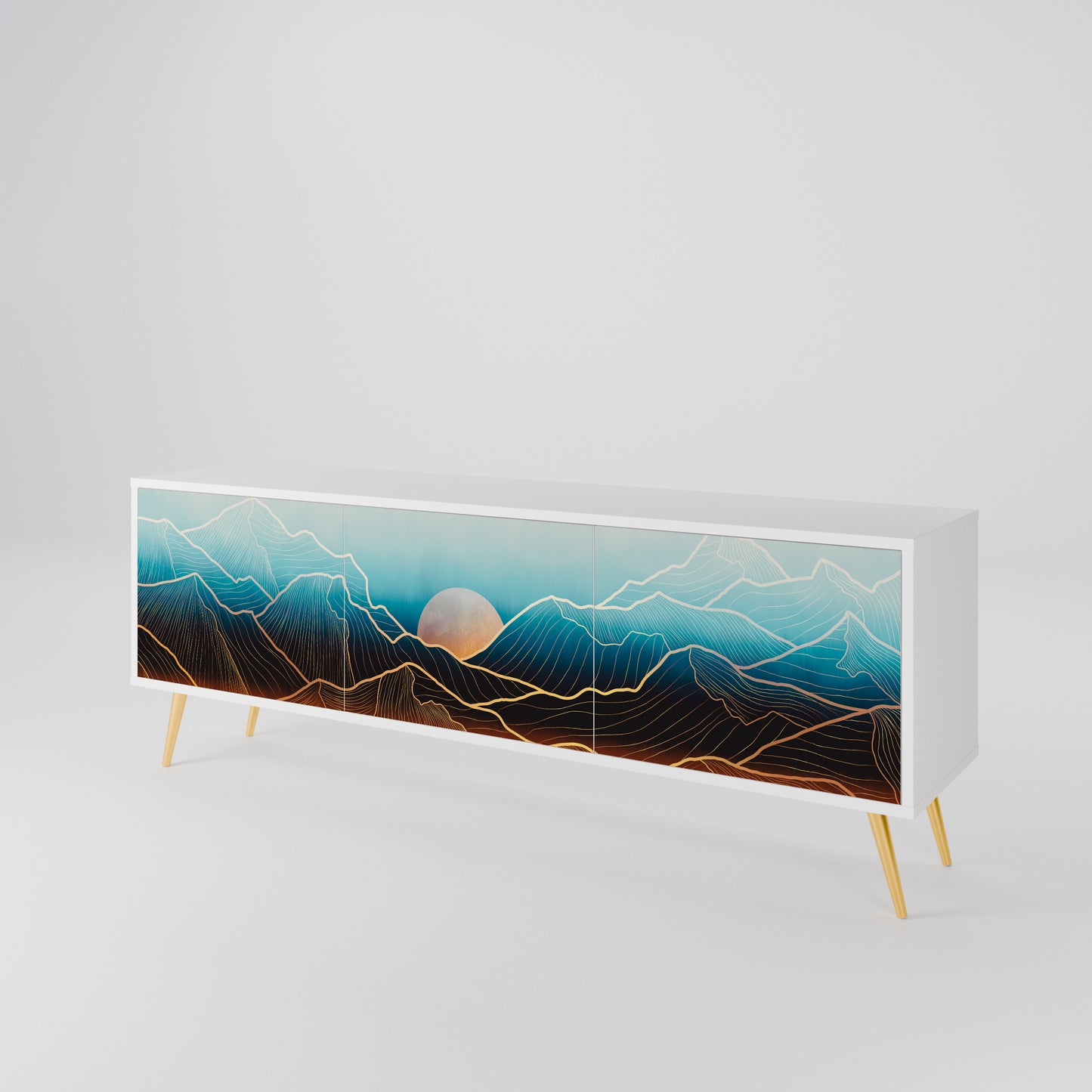 LUNAR SECRETS 3-Door TV Cabinet