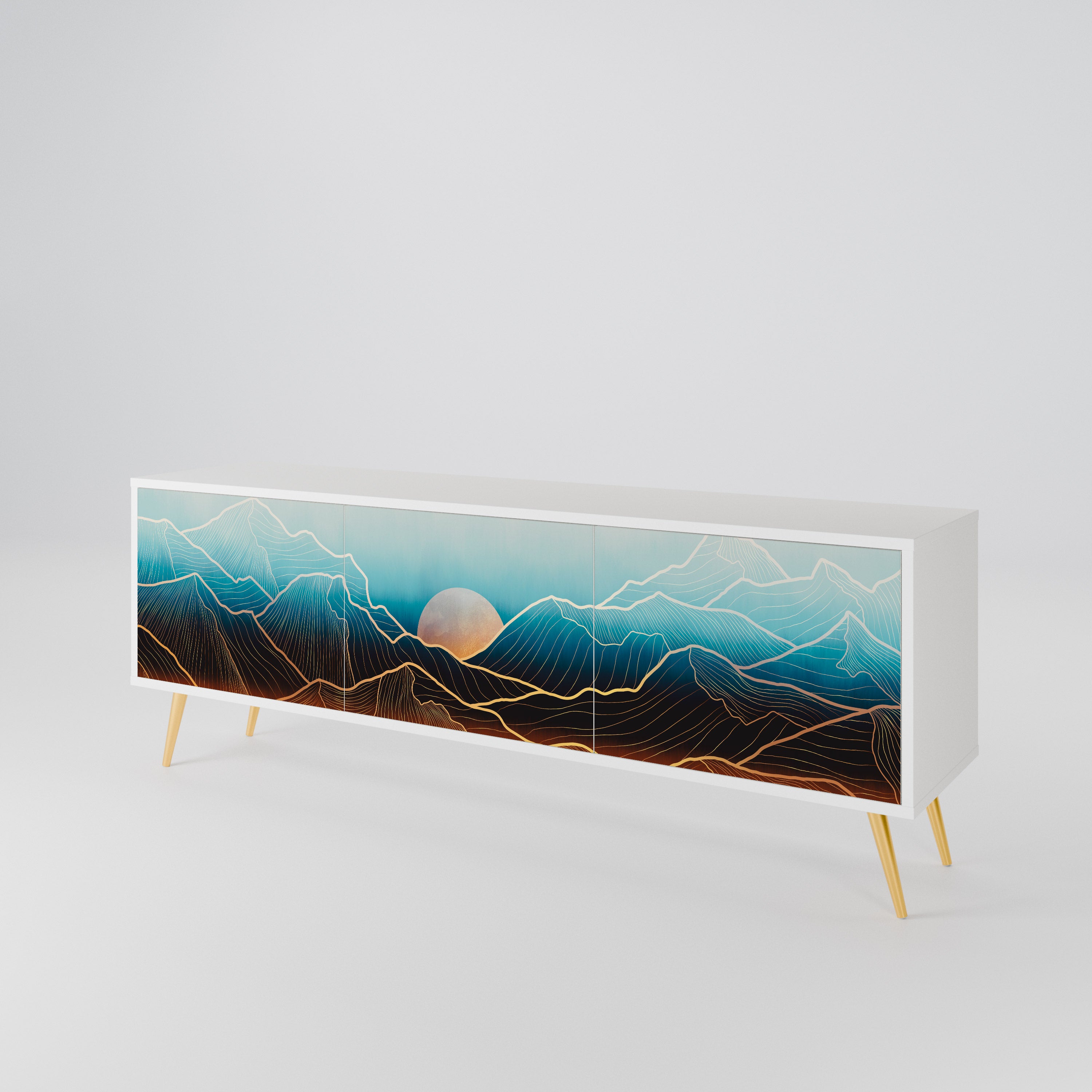 LUNAR SECRETS 3-Door TV Cabinet