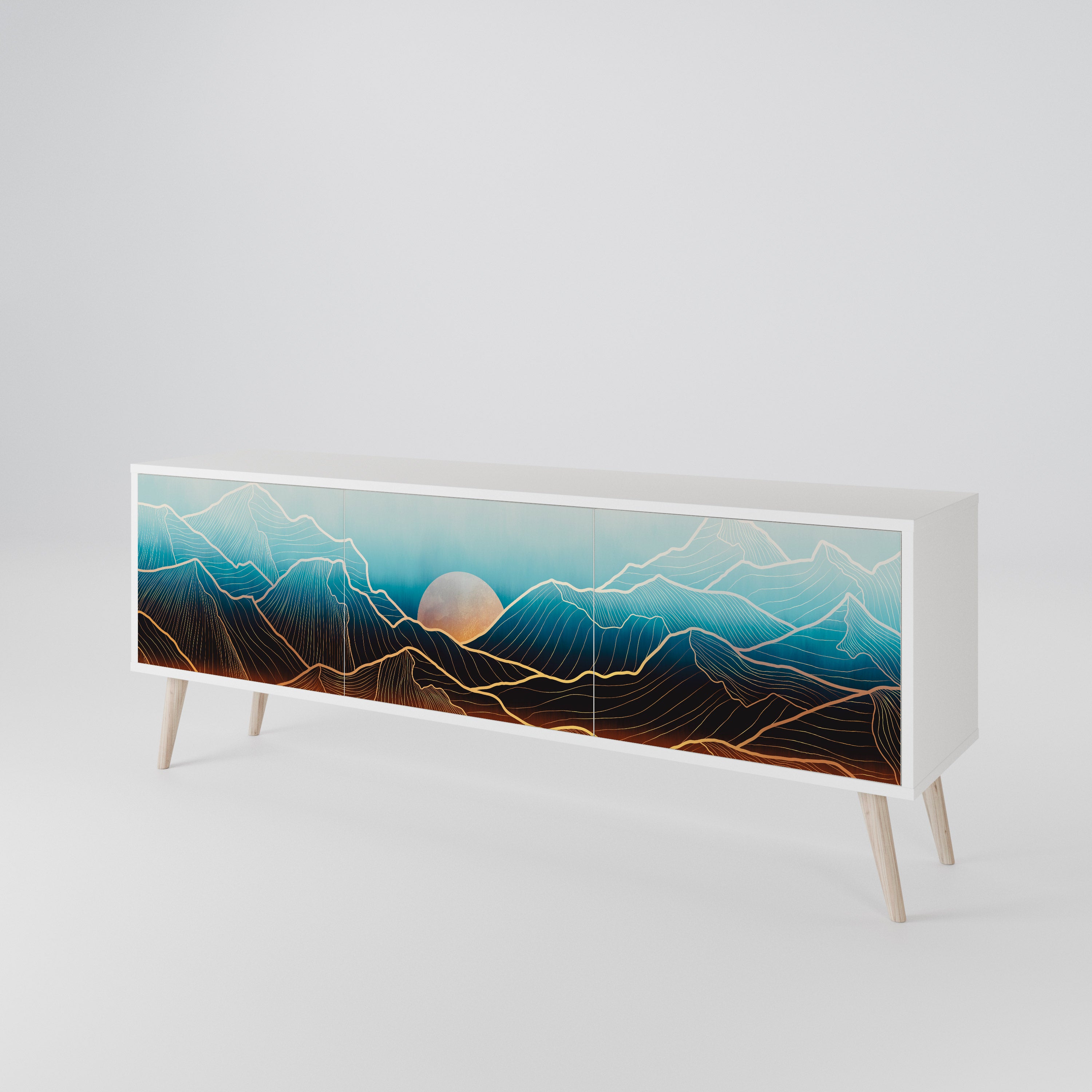 LUNAR SECRETS 3-Door TV Cabinet