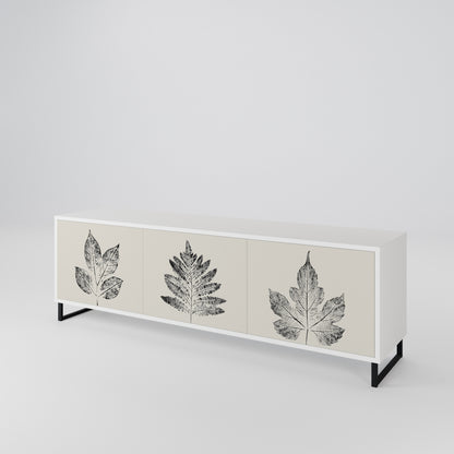 LEAFY STAMPS 3-Door TV Cabinet