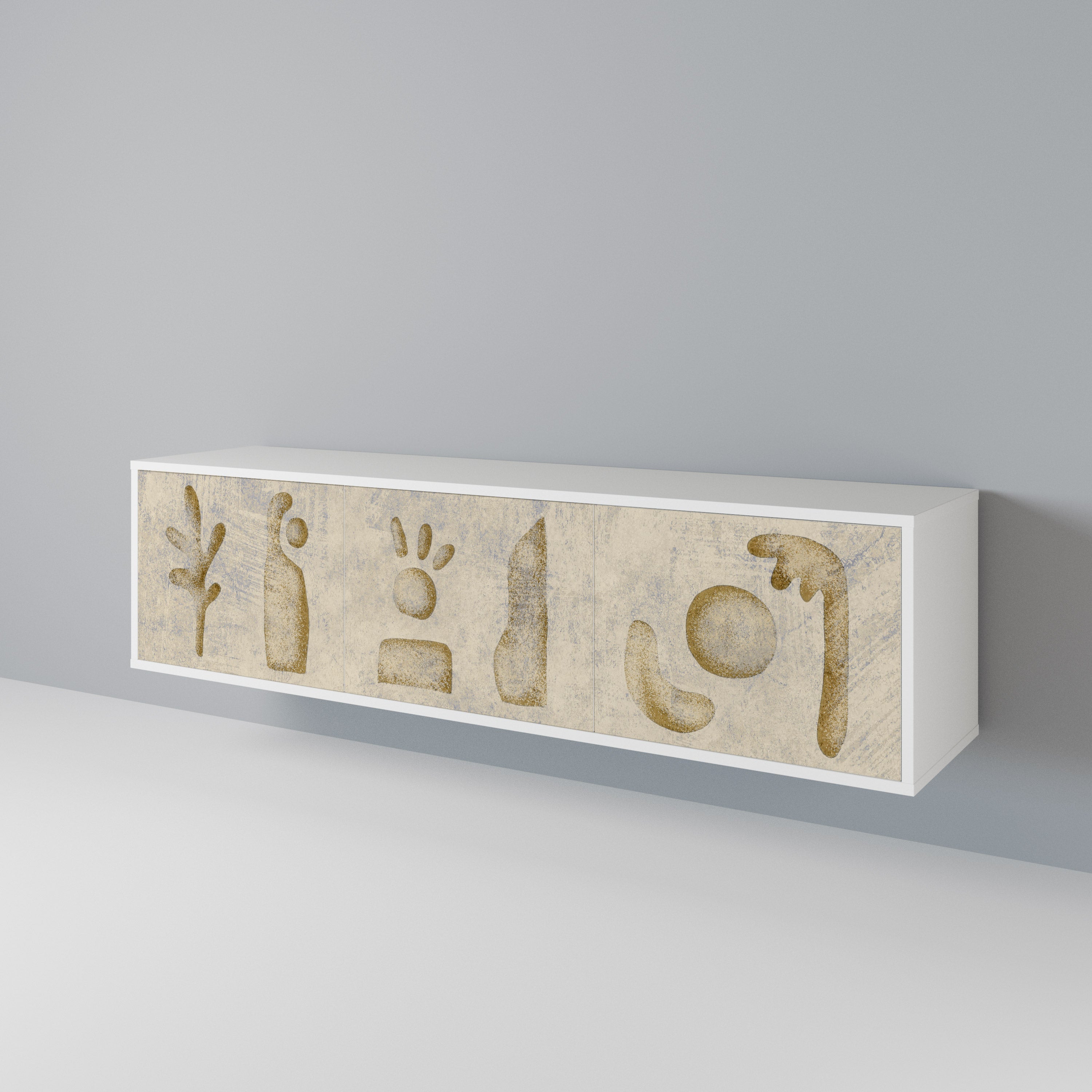 SAND SCULPTURES 3-Door TV Cabinet