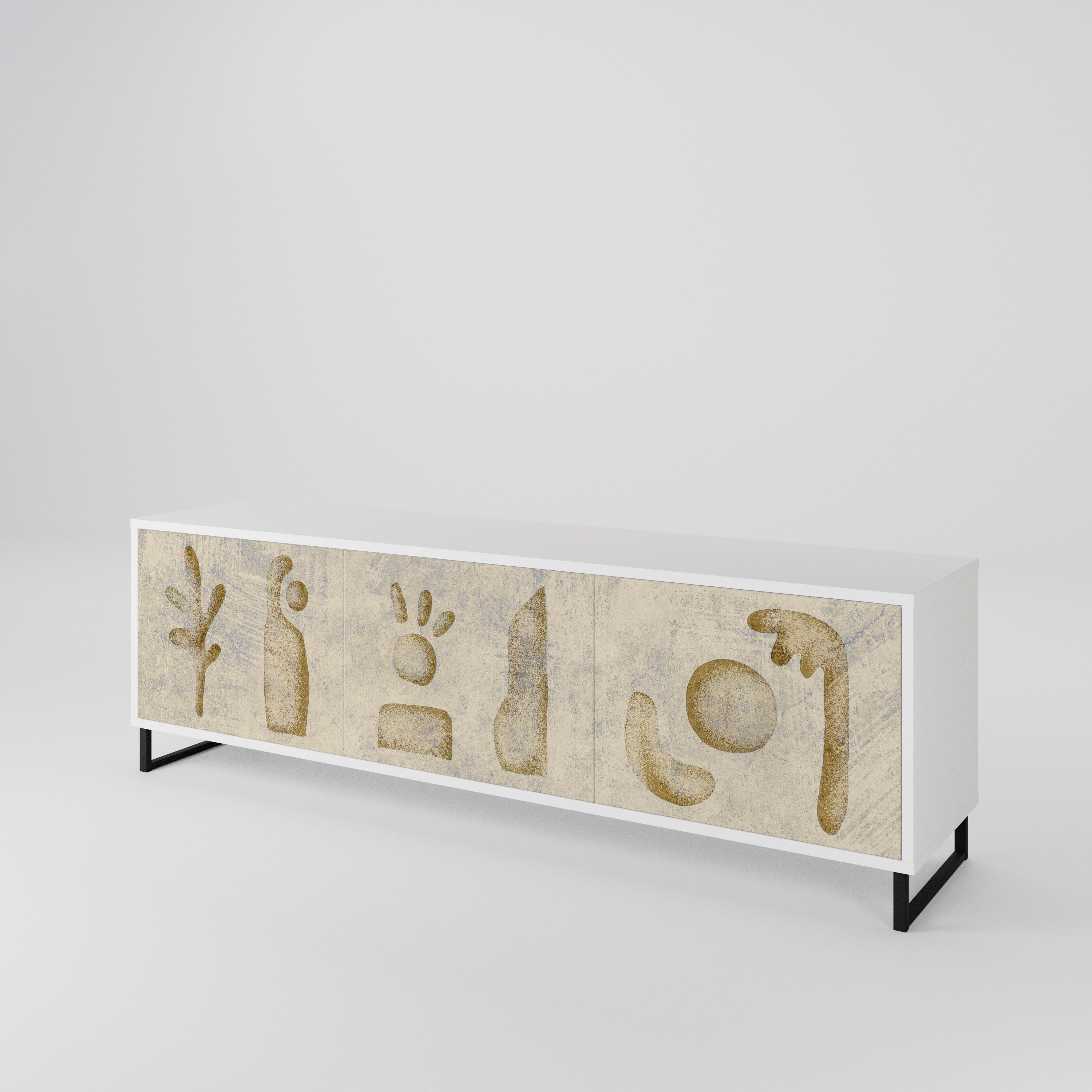 SAND SCULPTURES 3-Door TV Cabinet