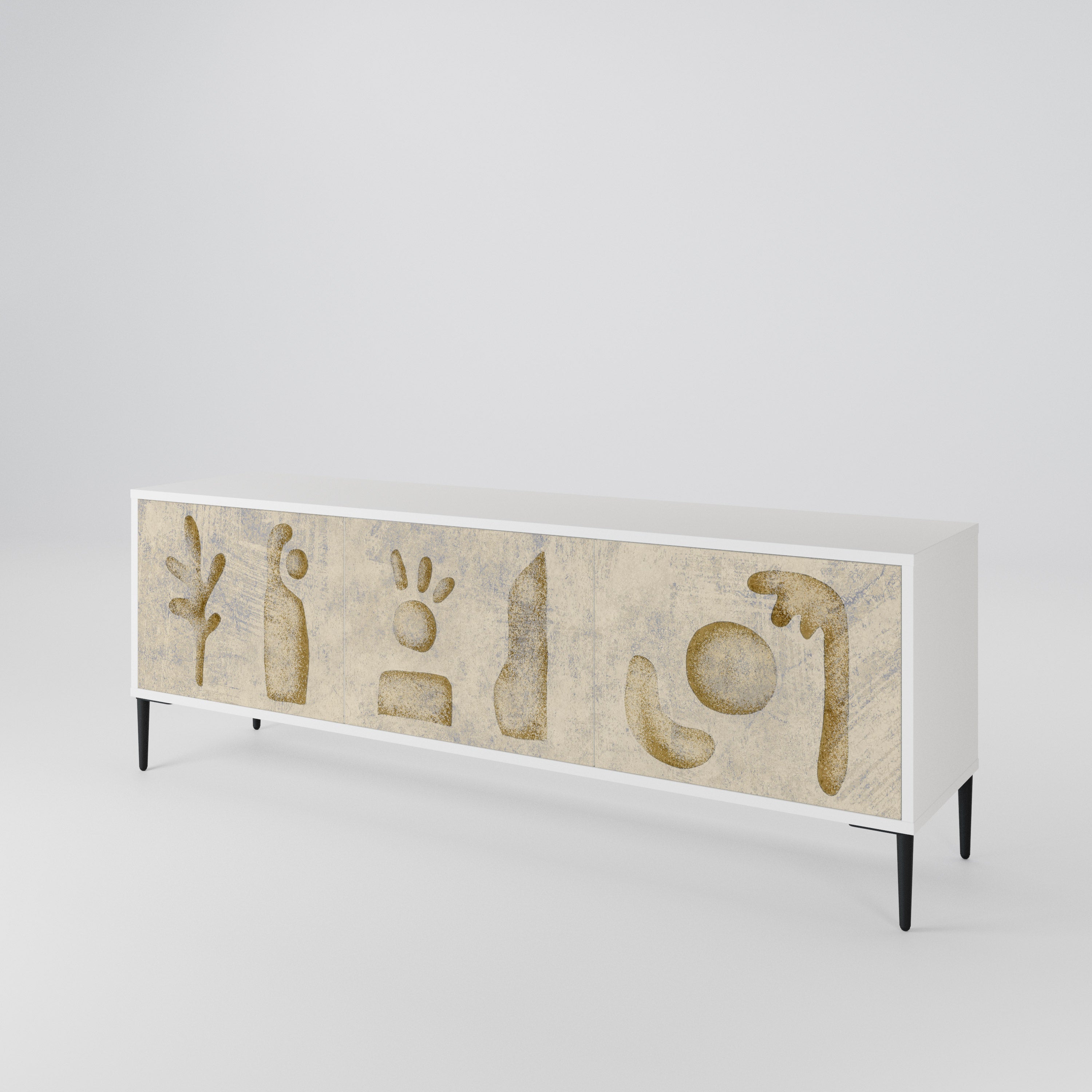 SAND SCULPTURES 3-Door TV Cabinet