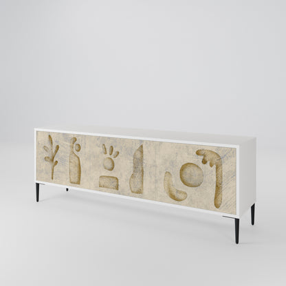 SAND SCULPTURES 3-Door TV Cabinet