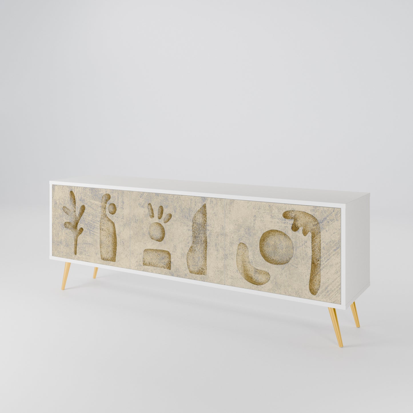 SAND SCULPTURES 3-Door TV Cabinet