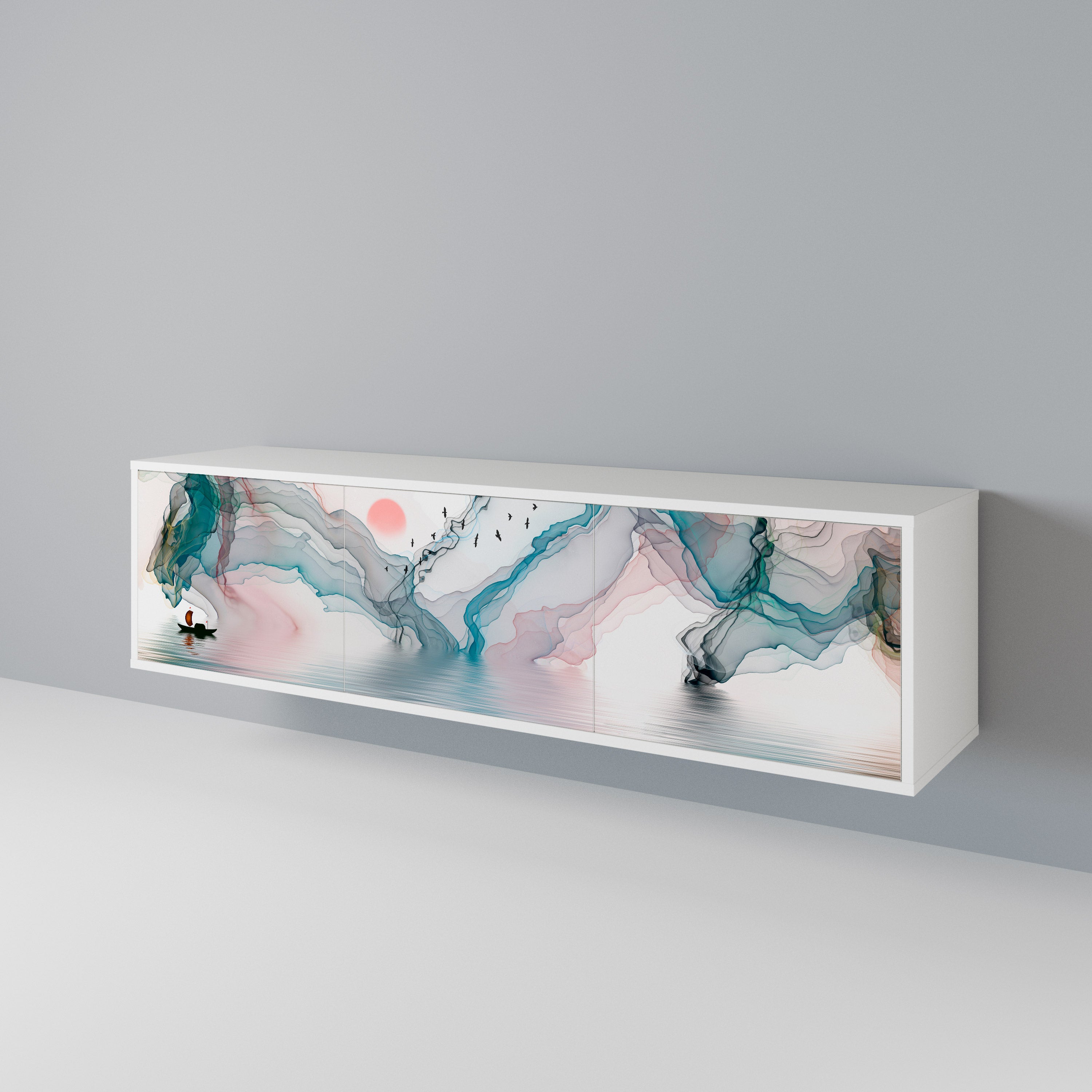 VELVET CROSSING 3-Door TV Cabinet