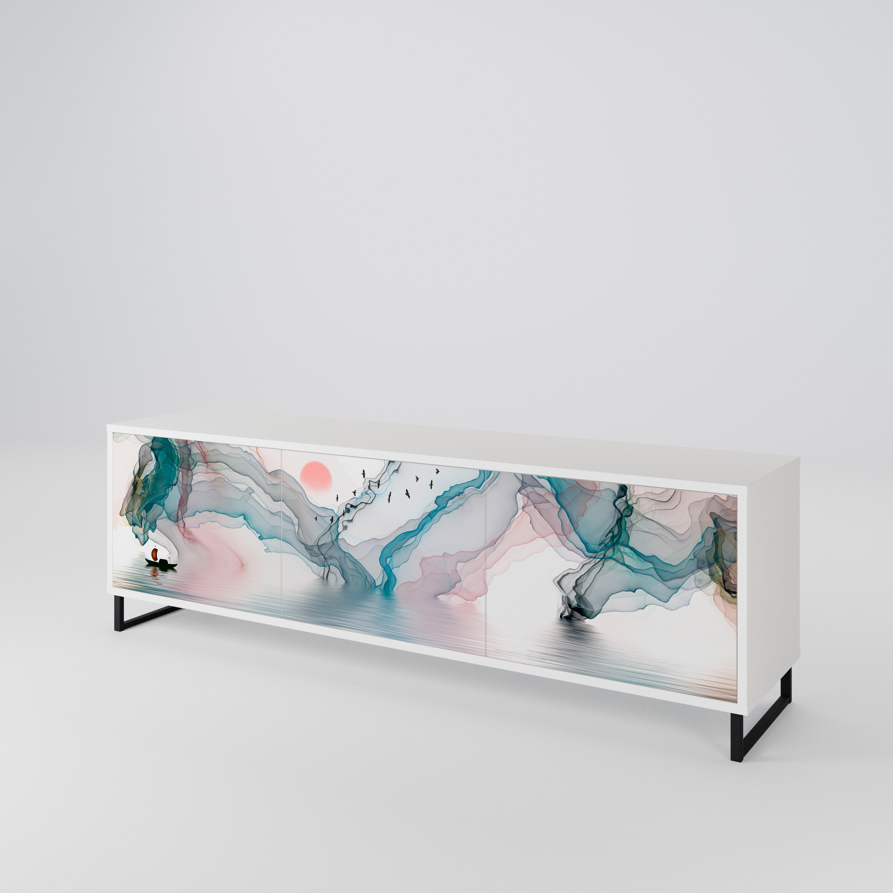 VELVET CROSSING 3-Door TV Cabinet