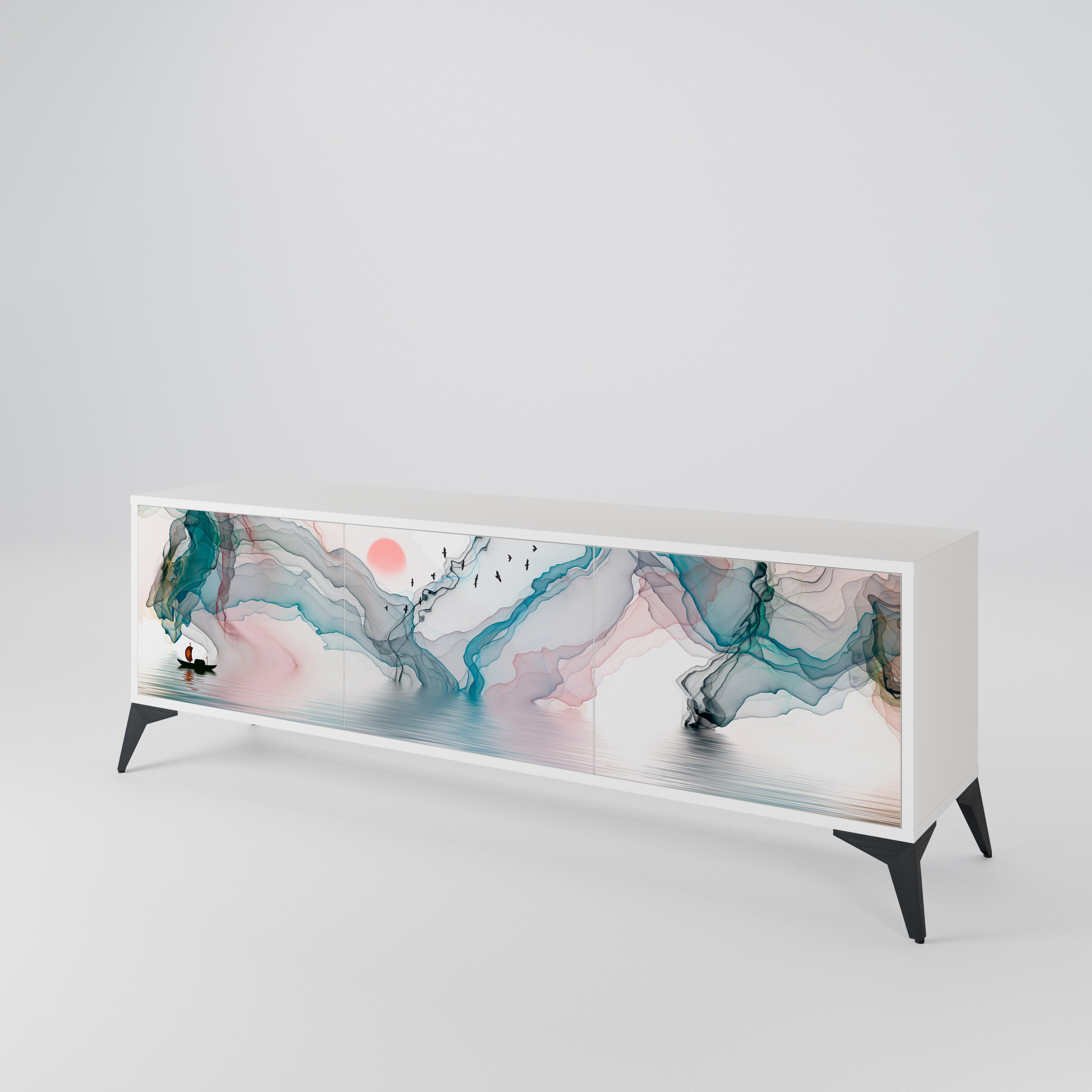 VELVET CROSSING 3-Door TV Cabinet