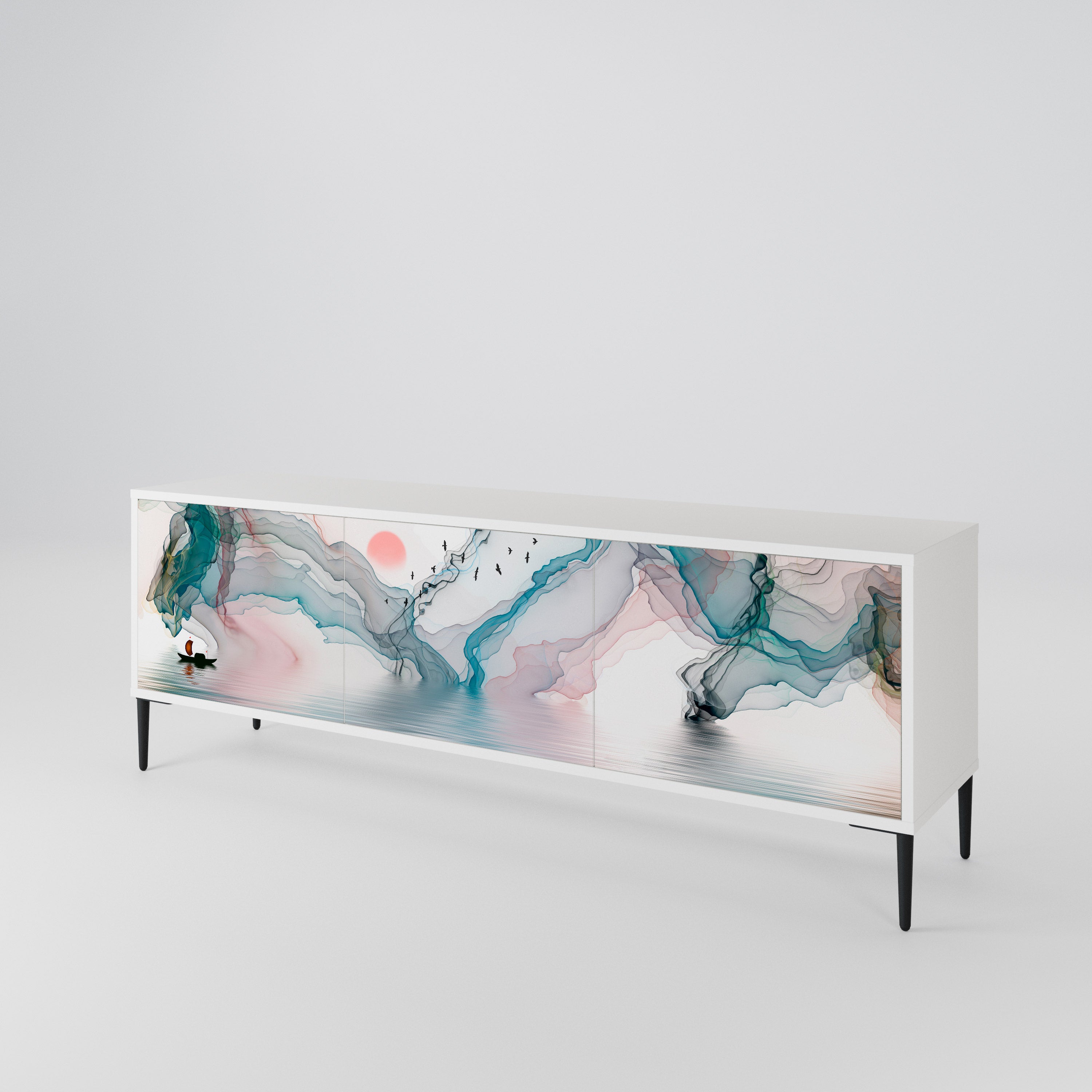 VELVET CROSSING 3-Door TV Cabinet
