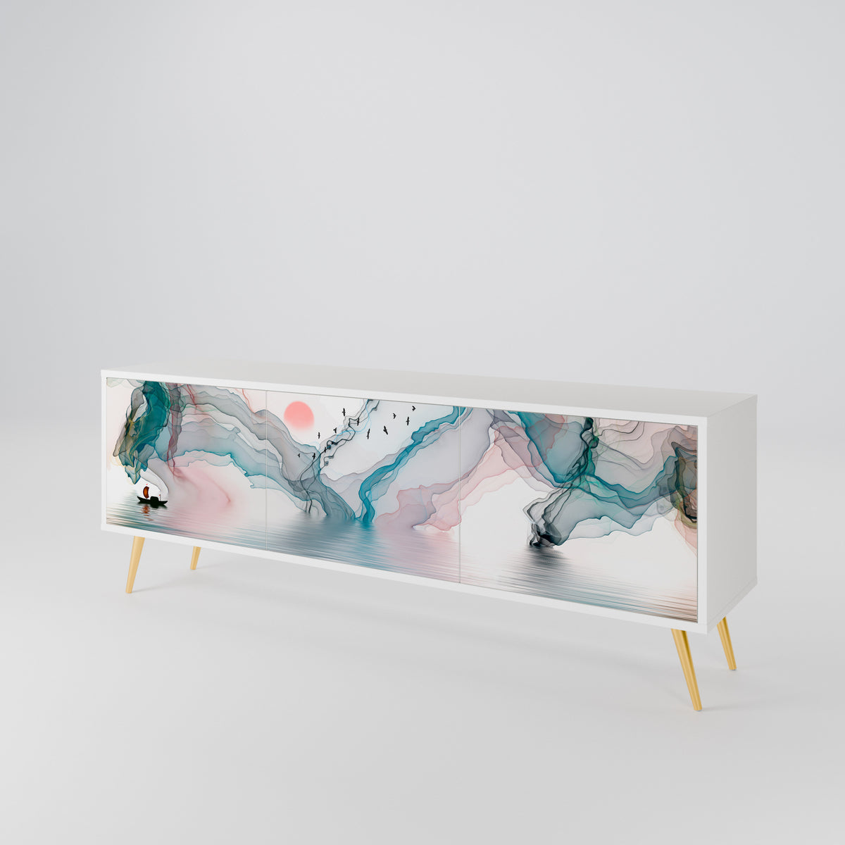 VELVET CROSSING 3-Door TV Cabinet