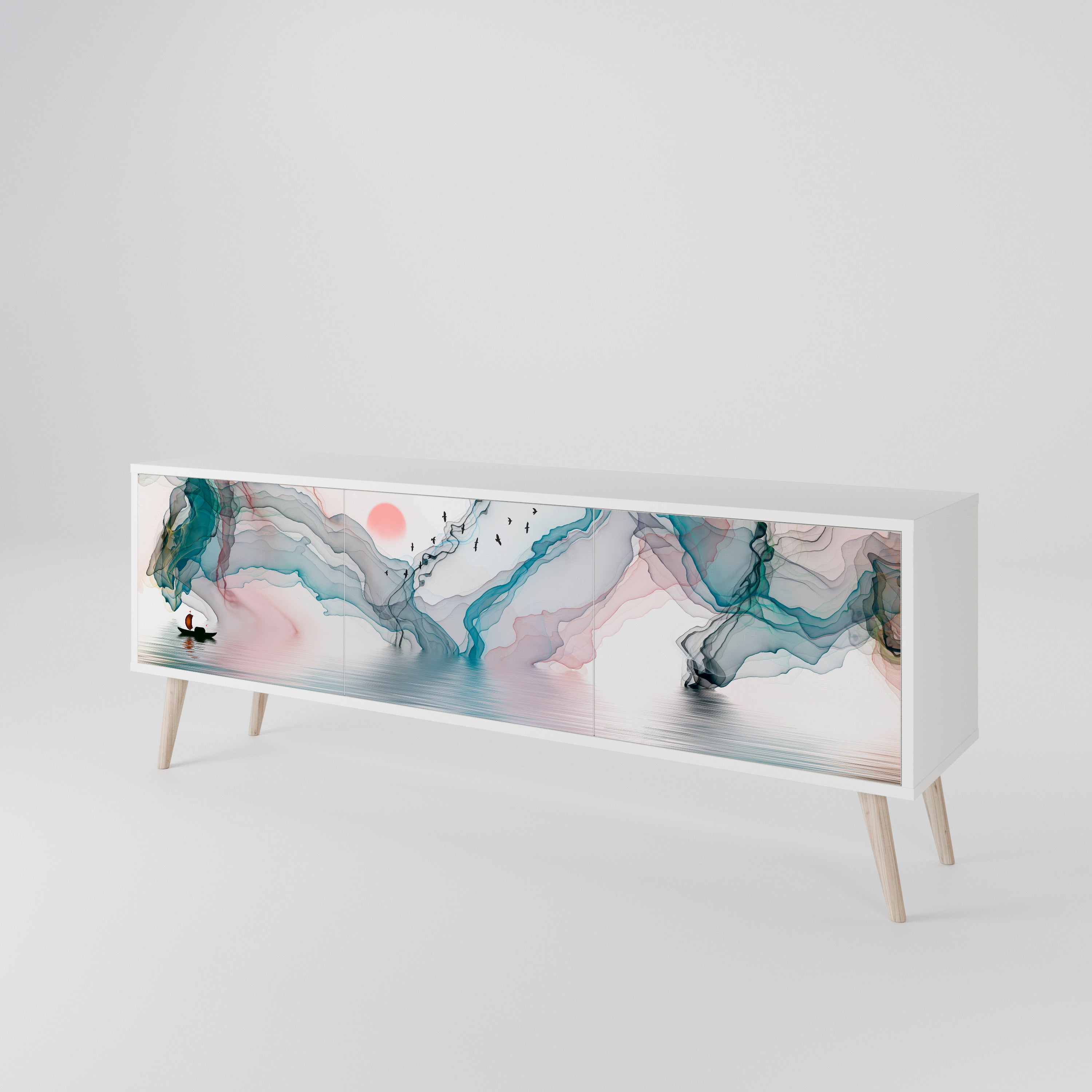 VELVET CROSSING 3-Door TV Cabinet