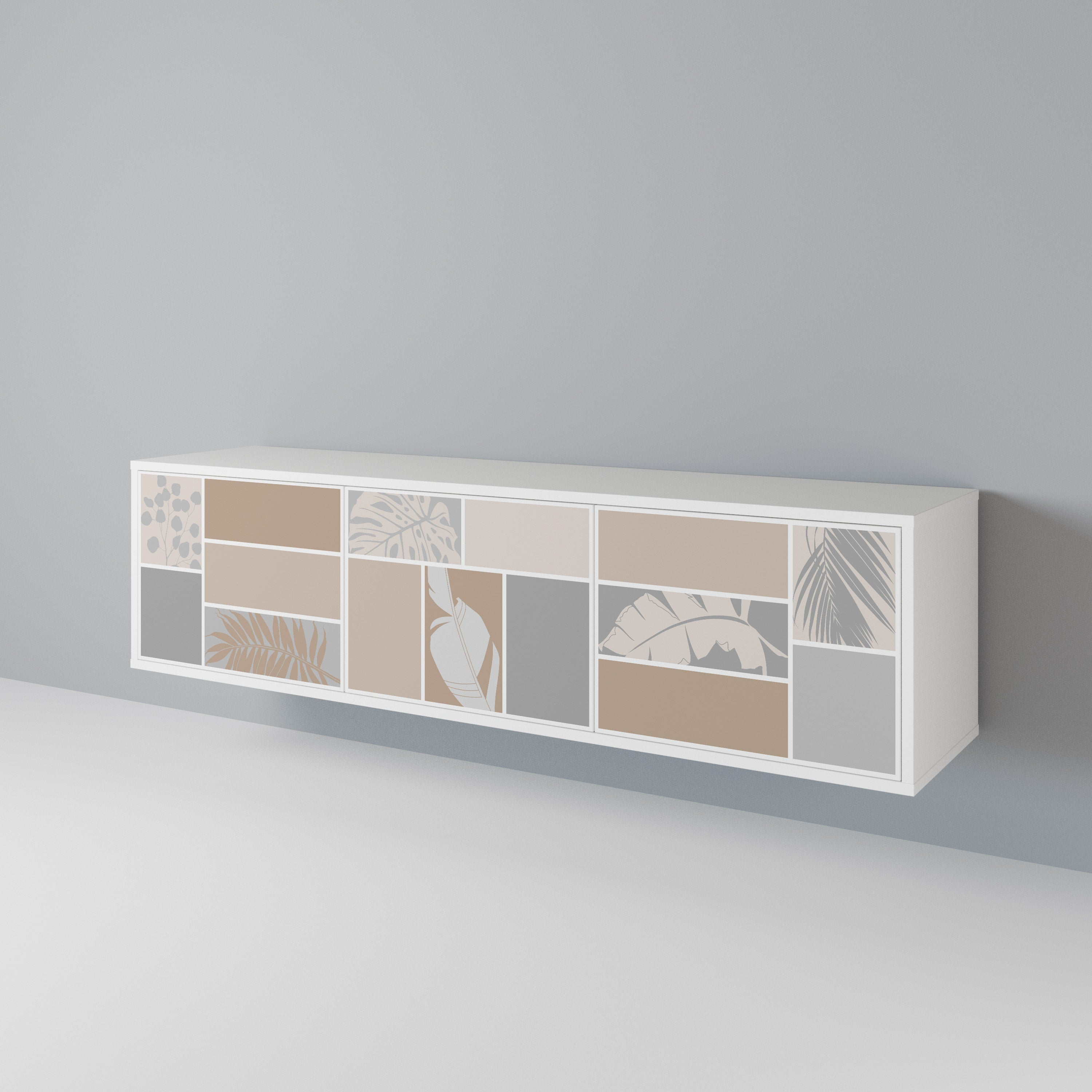TROPICAL SHAPES 3-Door TV Cabinet