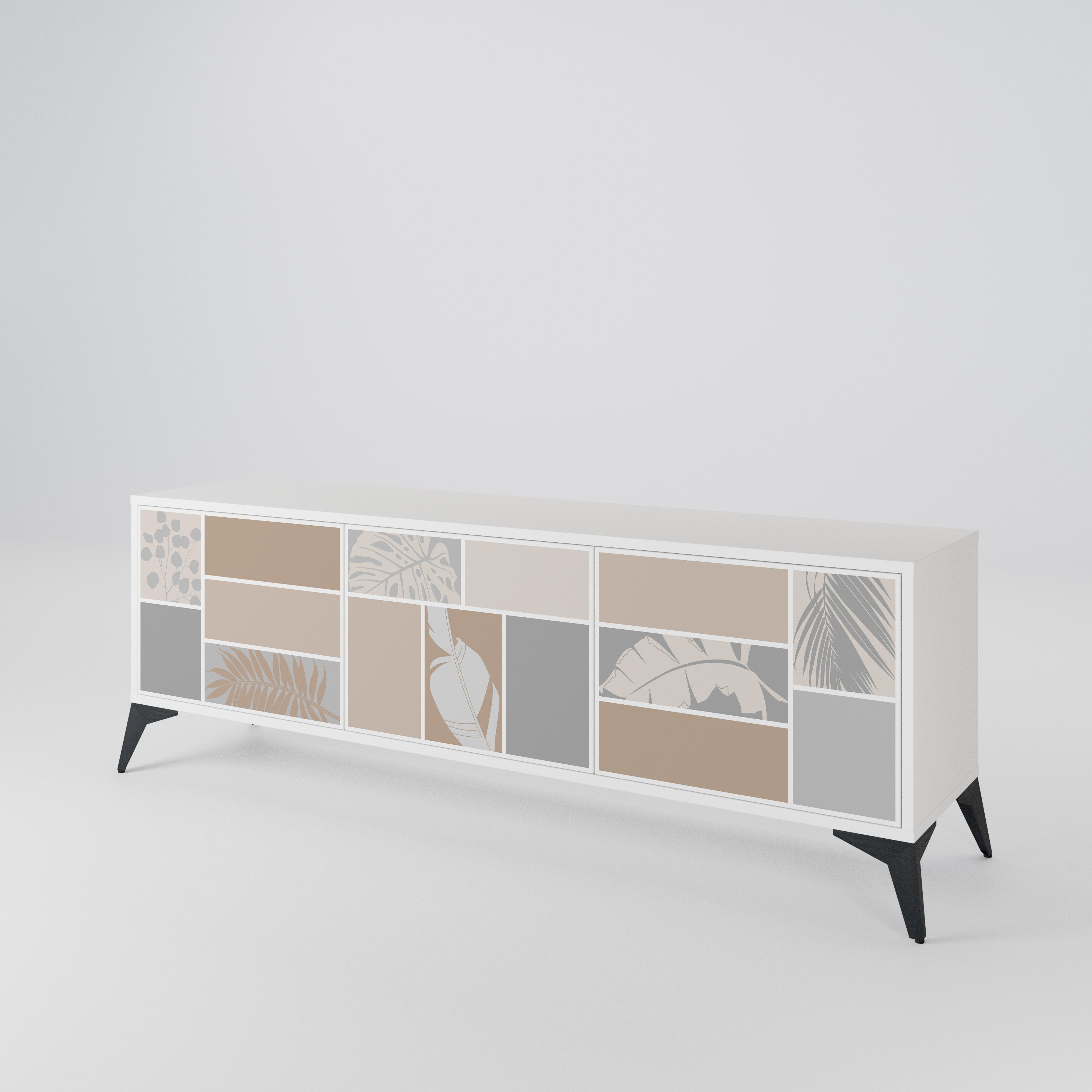 TROPICAL SHAPES 3-Door TV Cabinet