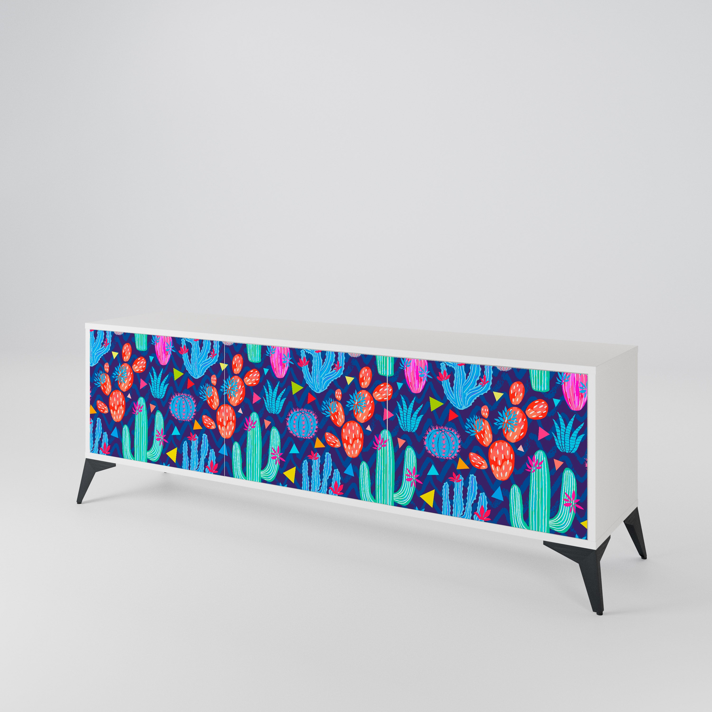 CACTUS VIBES 3-Door TV Cabinet