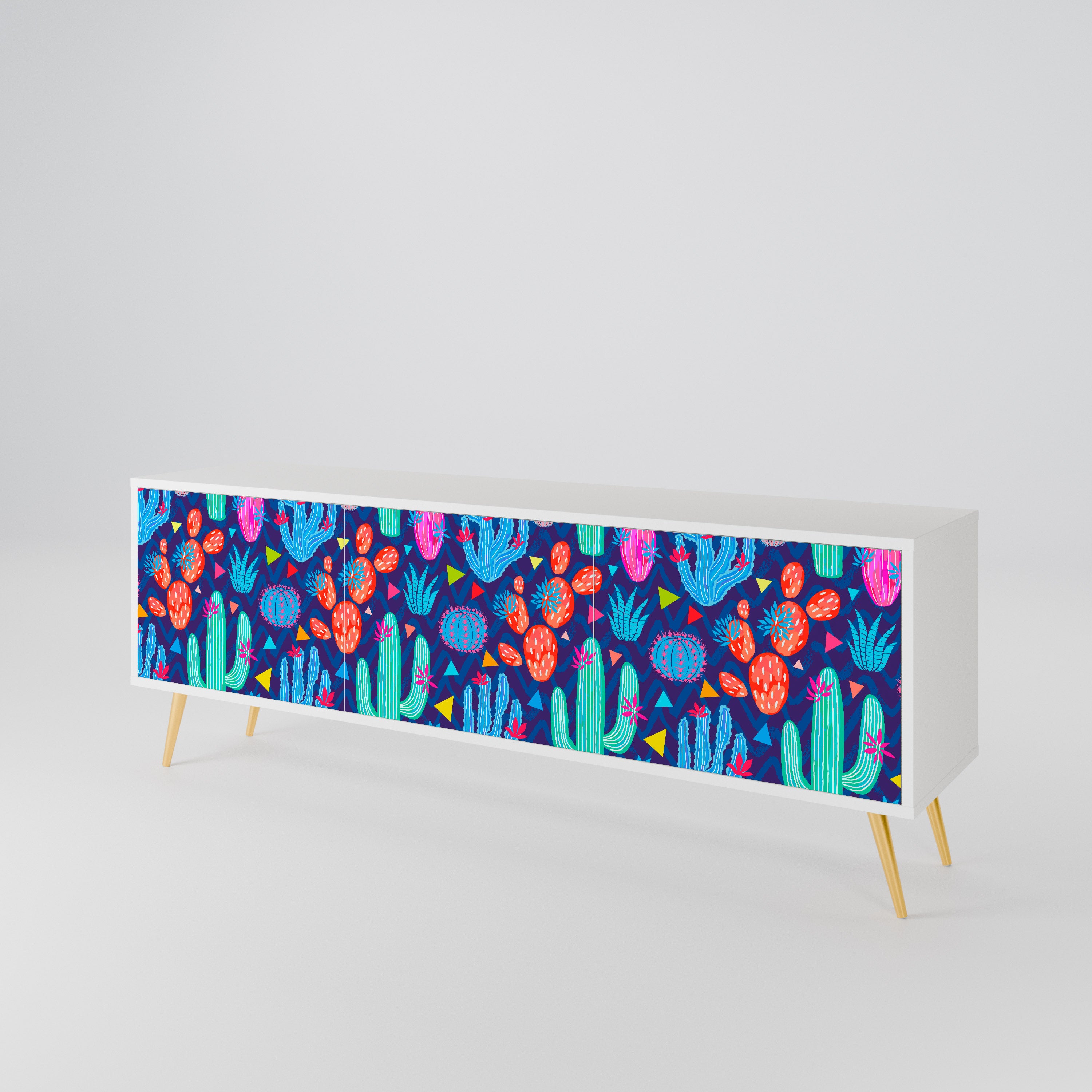 CACTUS VIBES 3-Door TV Cabinet