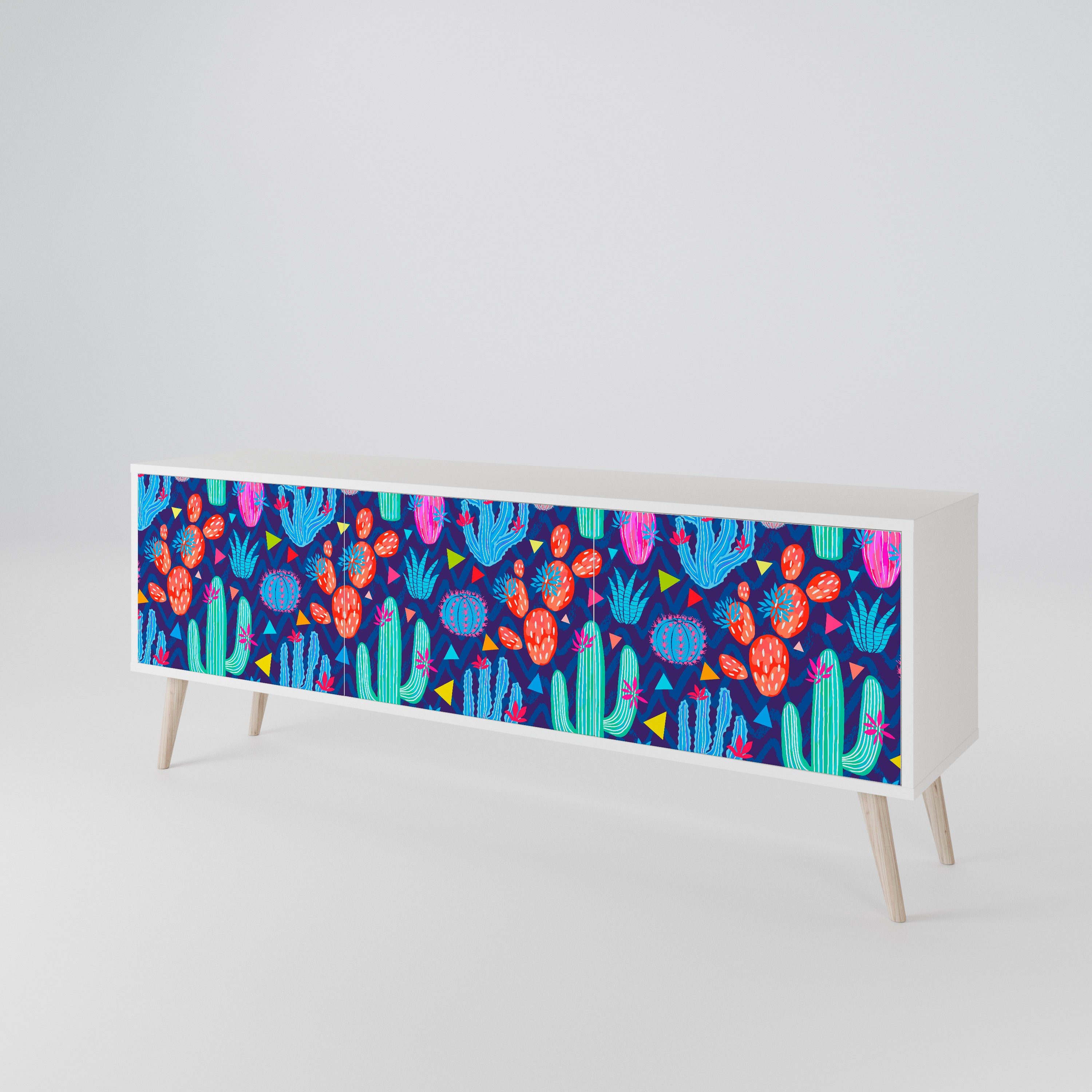 CACTUS VIBES 3-Door TV Cabinet