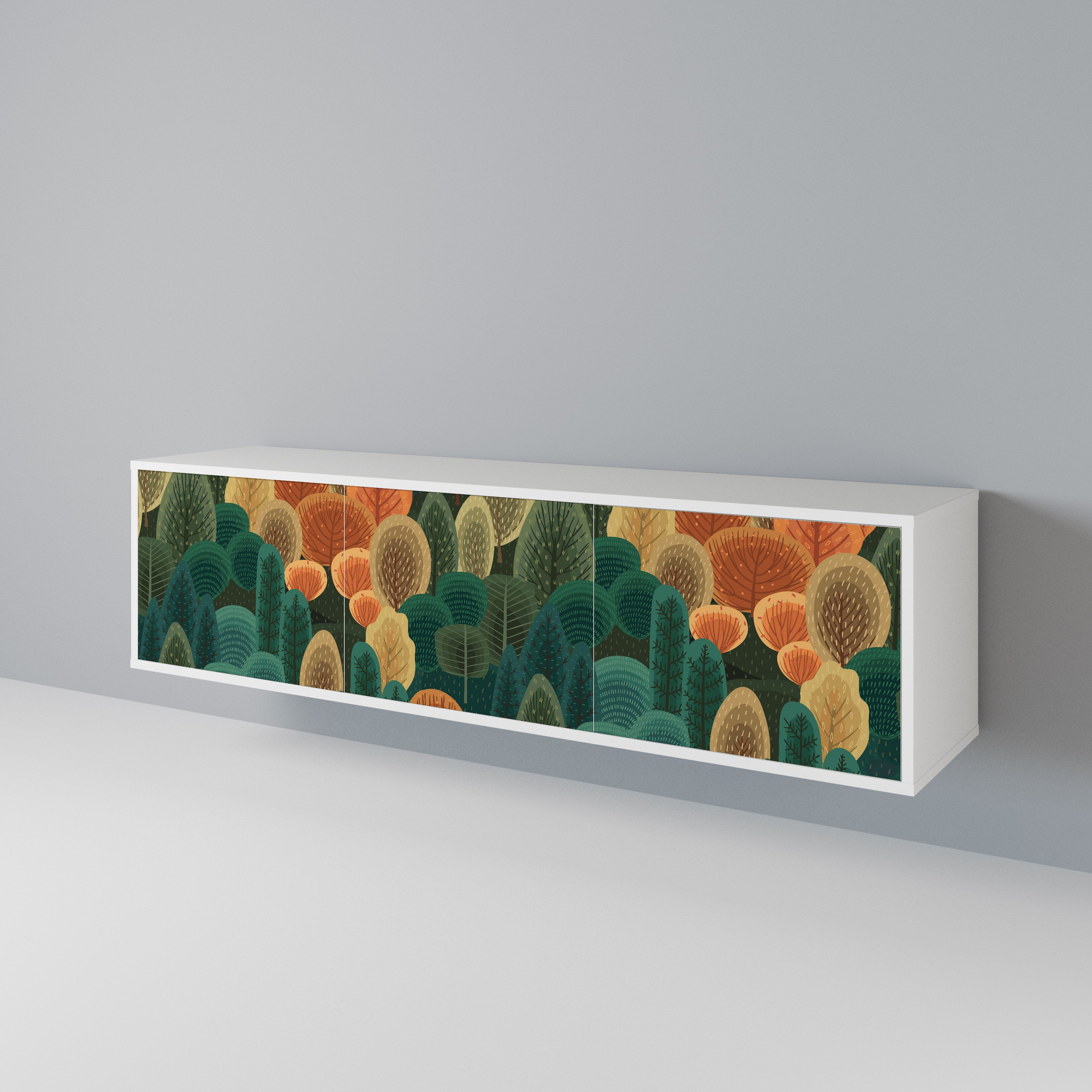 AUTUMN KALEIDOSCOPE 3-Door TV Cabinet