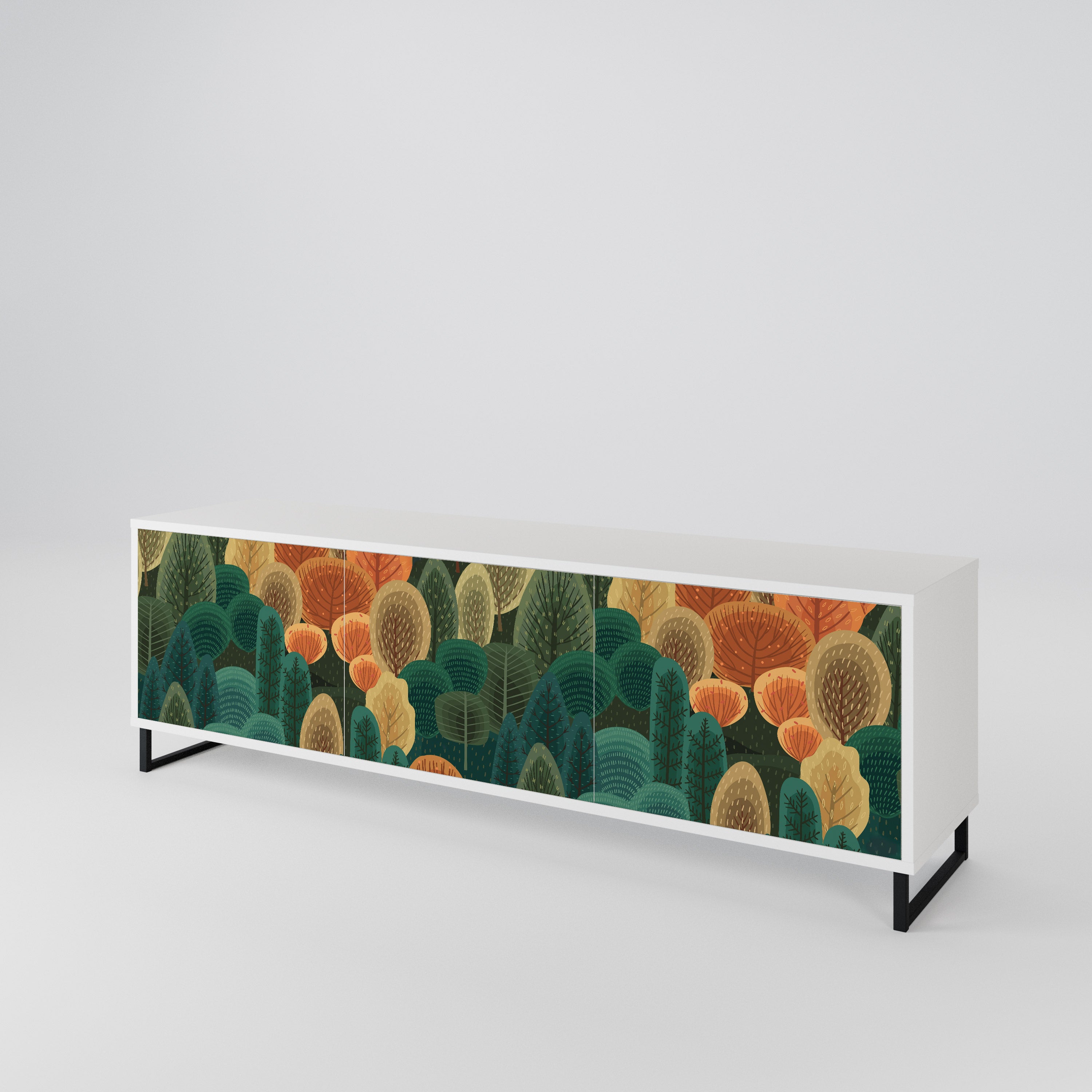AUTUMN KALEIDOSCOPE 3-Door TV Cabinet