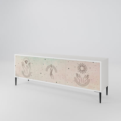 DELICATE BEAUTY 3-Door TV Cabinet