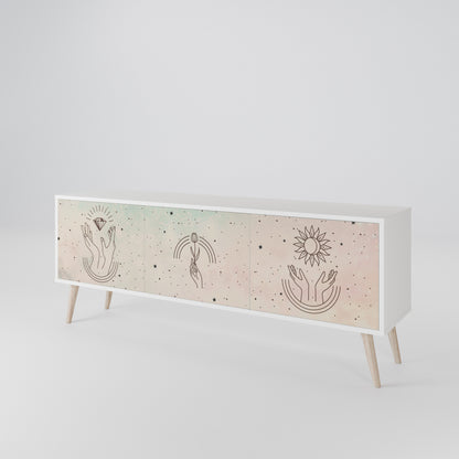 DELICATE BEAUTY 3-Door TV Cabinet
