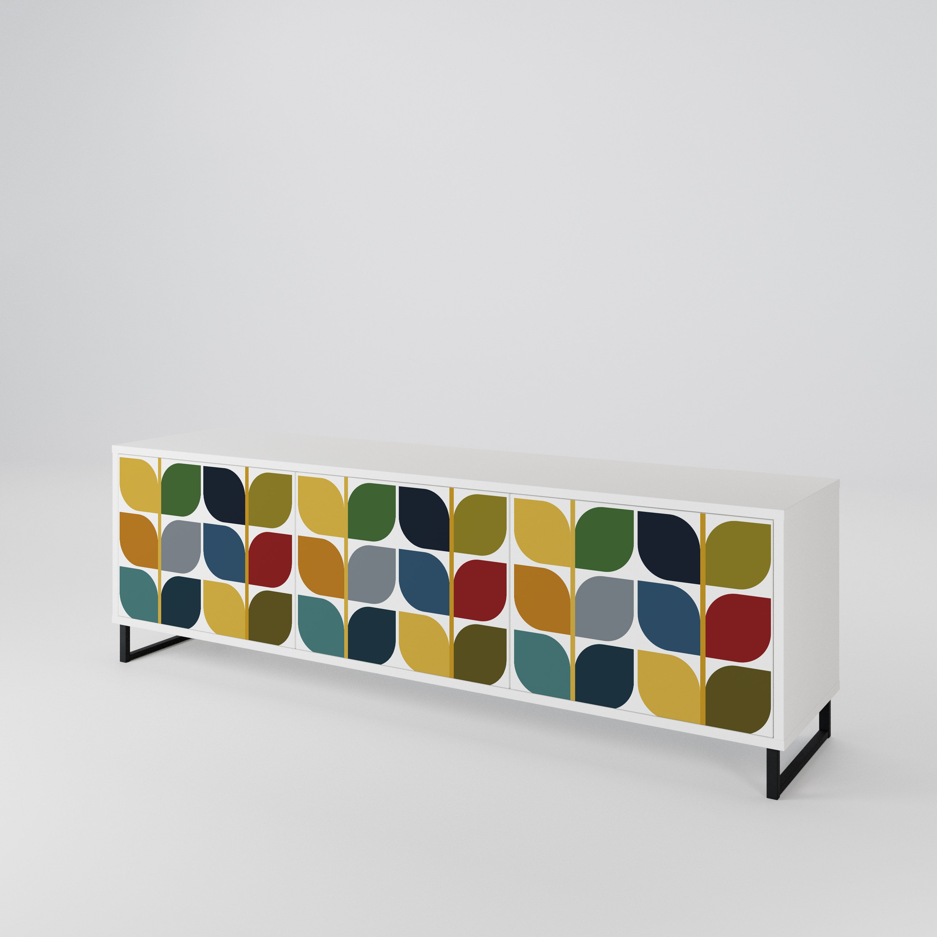 WEIGHTLESS HOURS 3-Door TV Cabinet