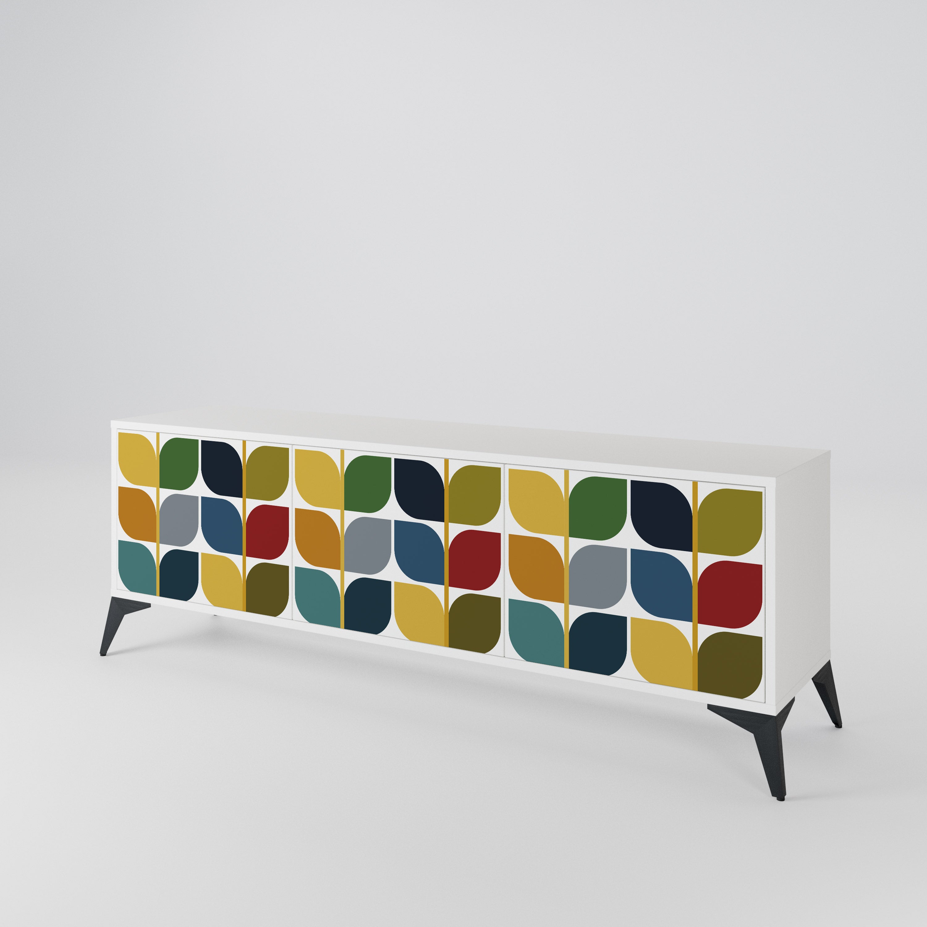 WEIGHTLESS HOURS 3-Door TV Cabinet
