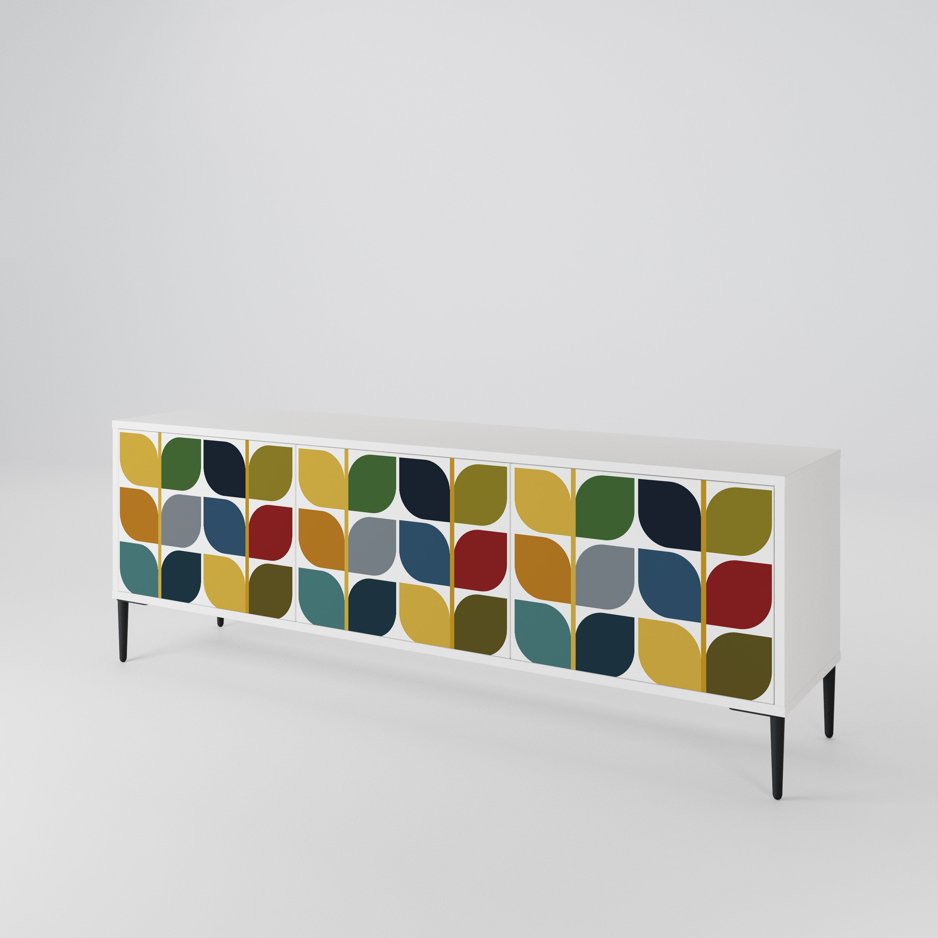 WEIGHTLESS HOURS 3-Door TV Cabinet
