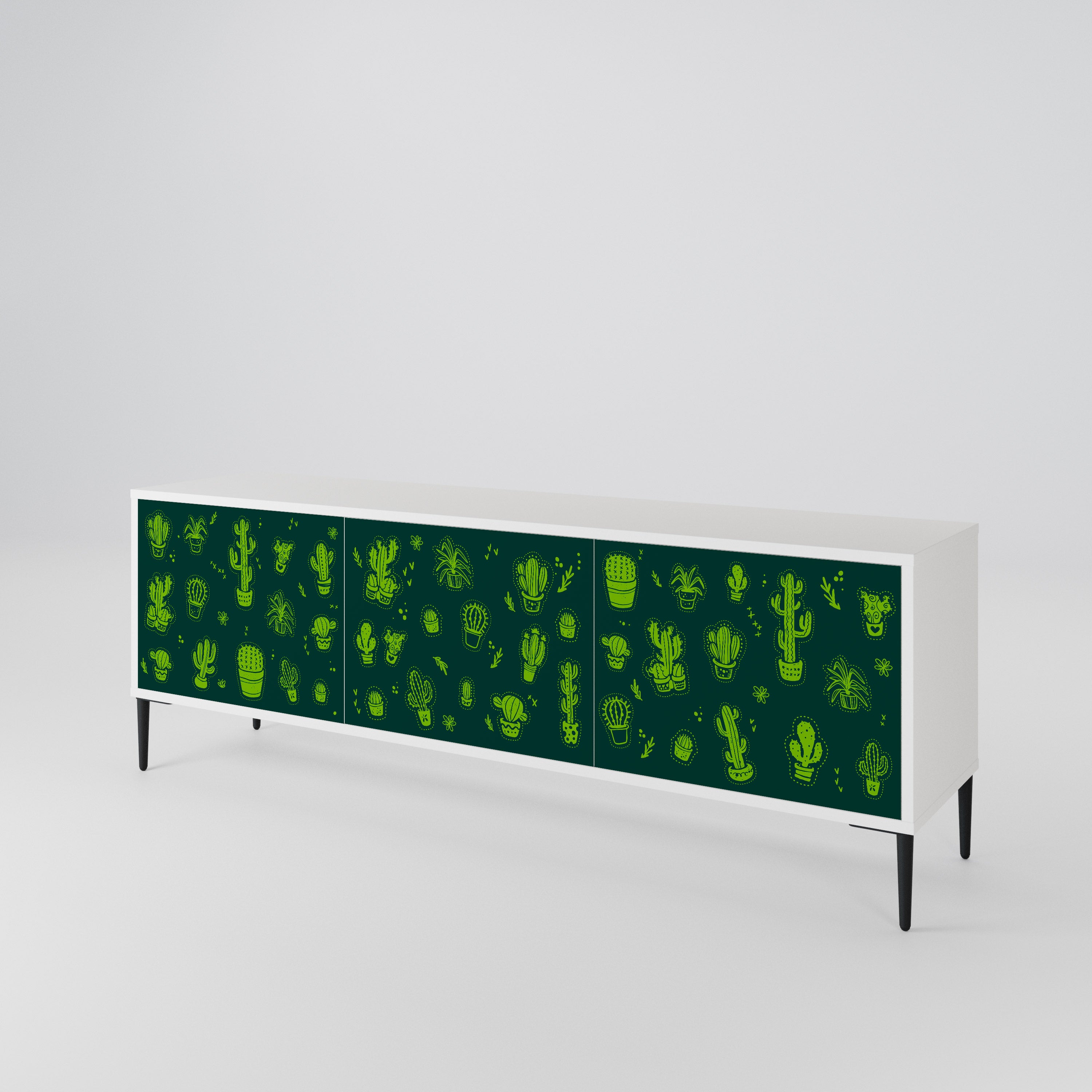 DESERT GREEN 3-Door TV Cabinet