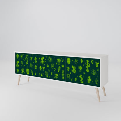DESERT GREEN 3-Door TV Cabinet