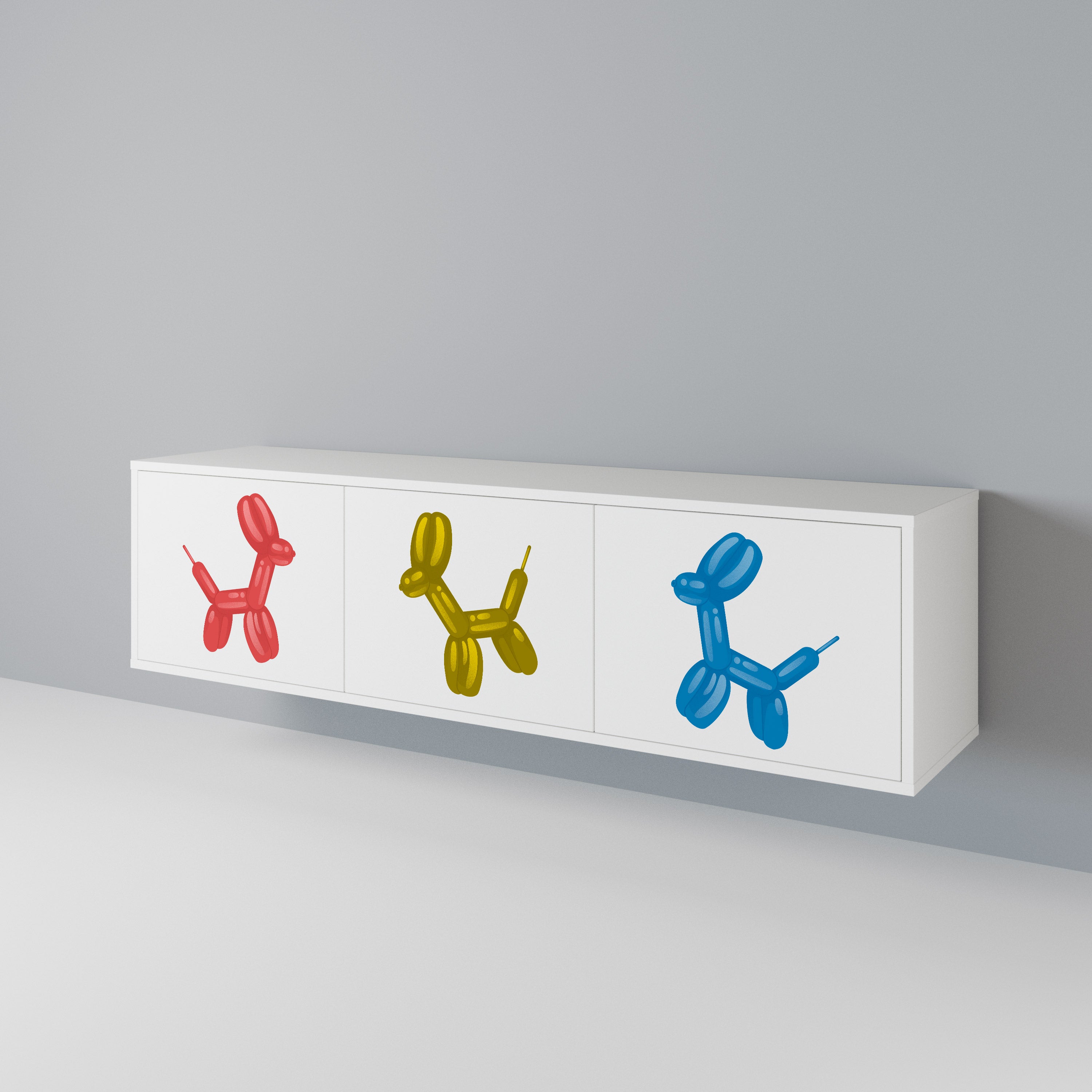 CHILDHOOD MEMORY 3-Door TV Cabinet