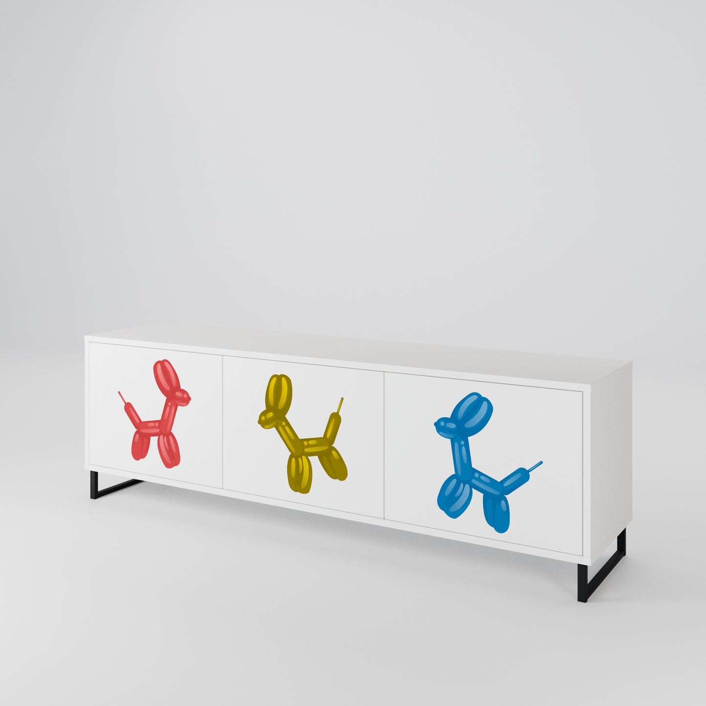 CHILDHOOD MEMORY 3-Door TV Cabinet
