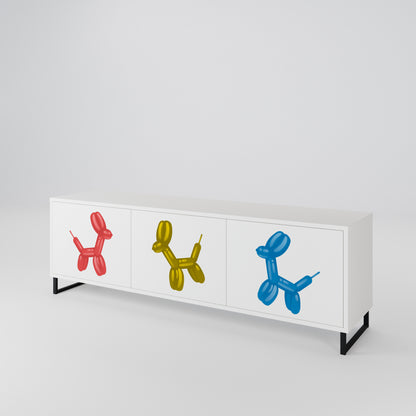 CHILDHOOD MEMORY 3-Door TV Cabinet