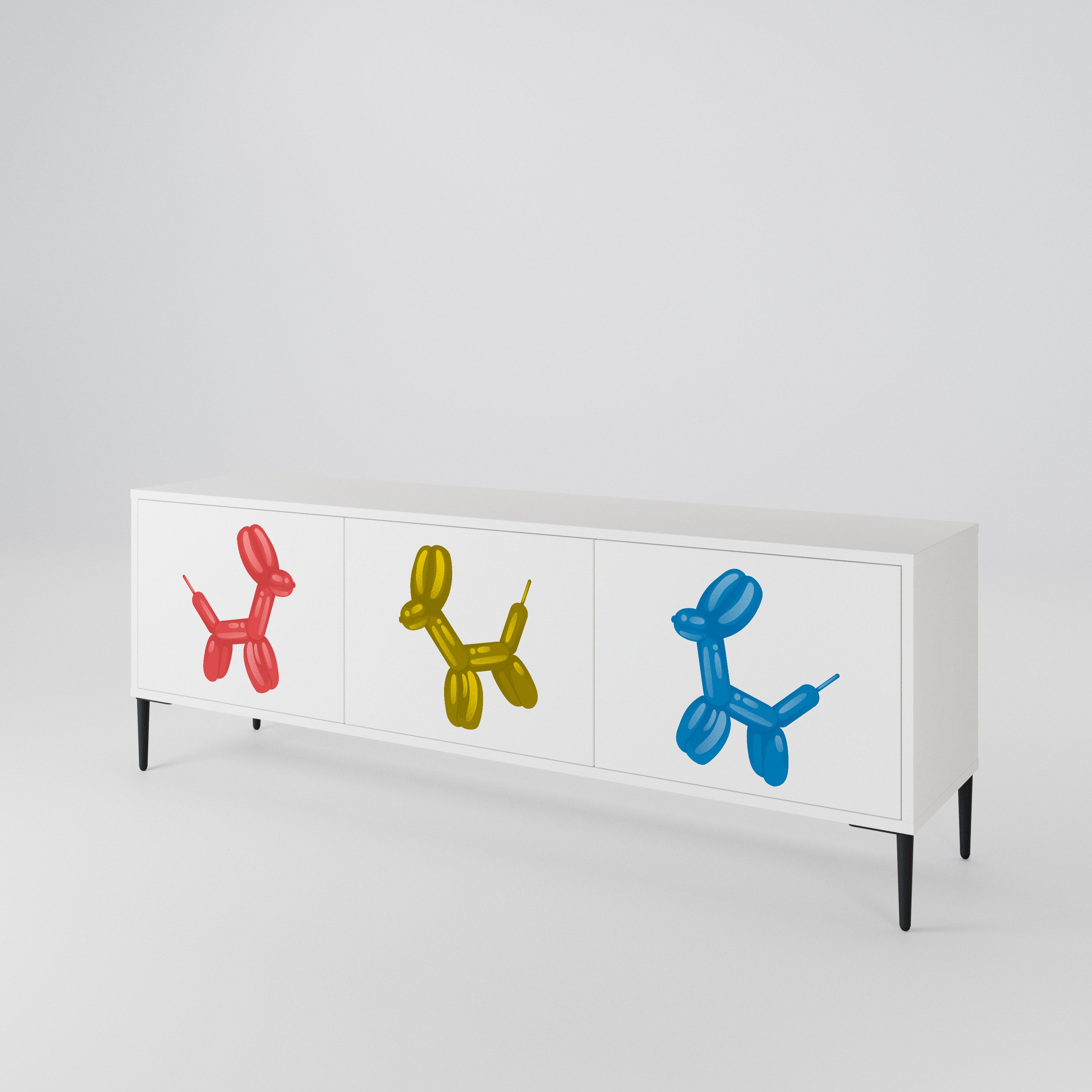 CHILDHOOD MEMORY 3-Door TV Cabinet