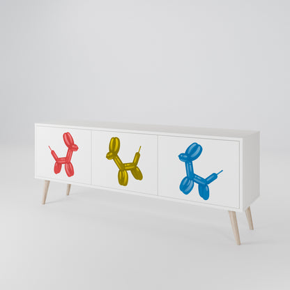 CHILDHOOD MEMORY 3-Door TV Cabinet