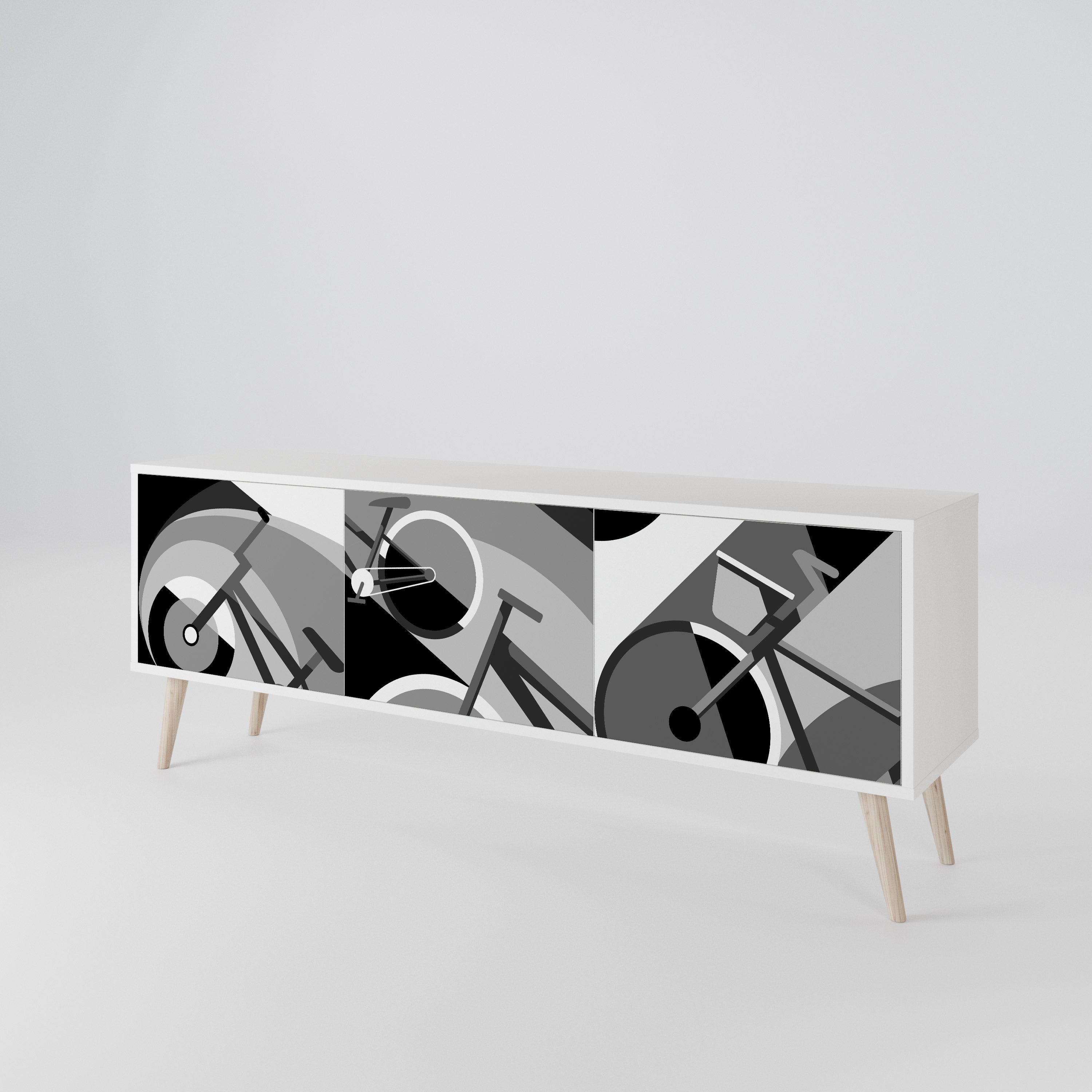 BIKE ENERGY 3-Door TV Cabinet