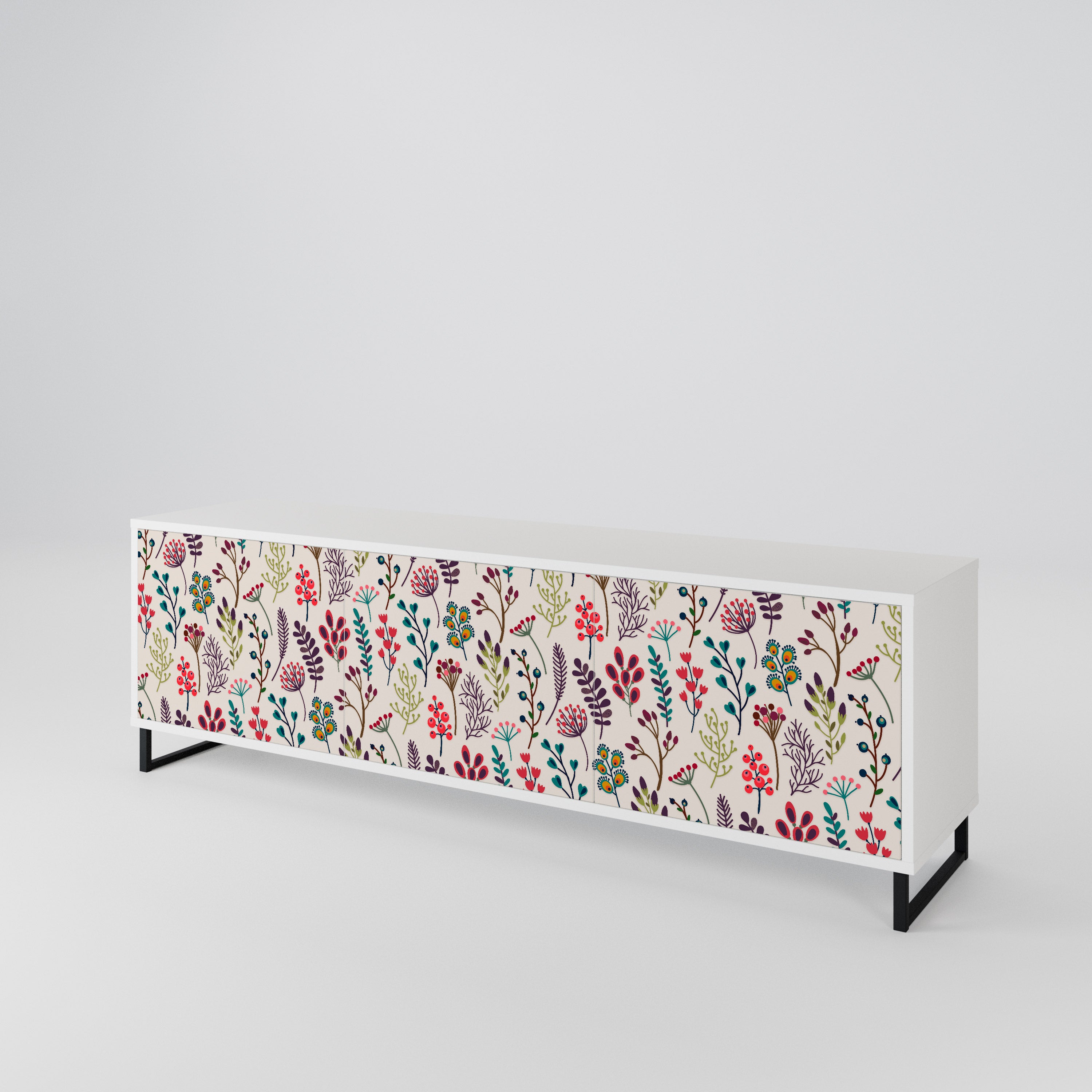 AUTUMN SUNDRIES 3-Door TV Cabinet