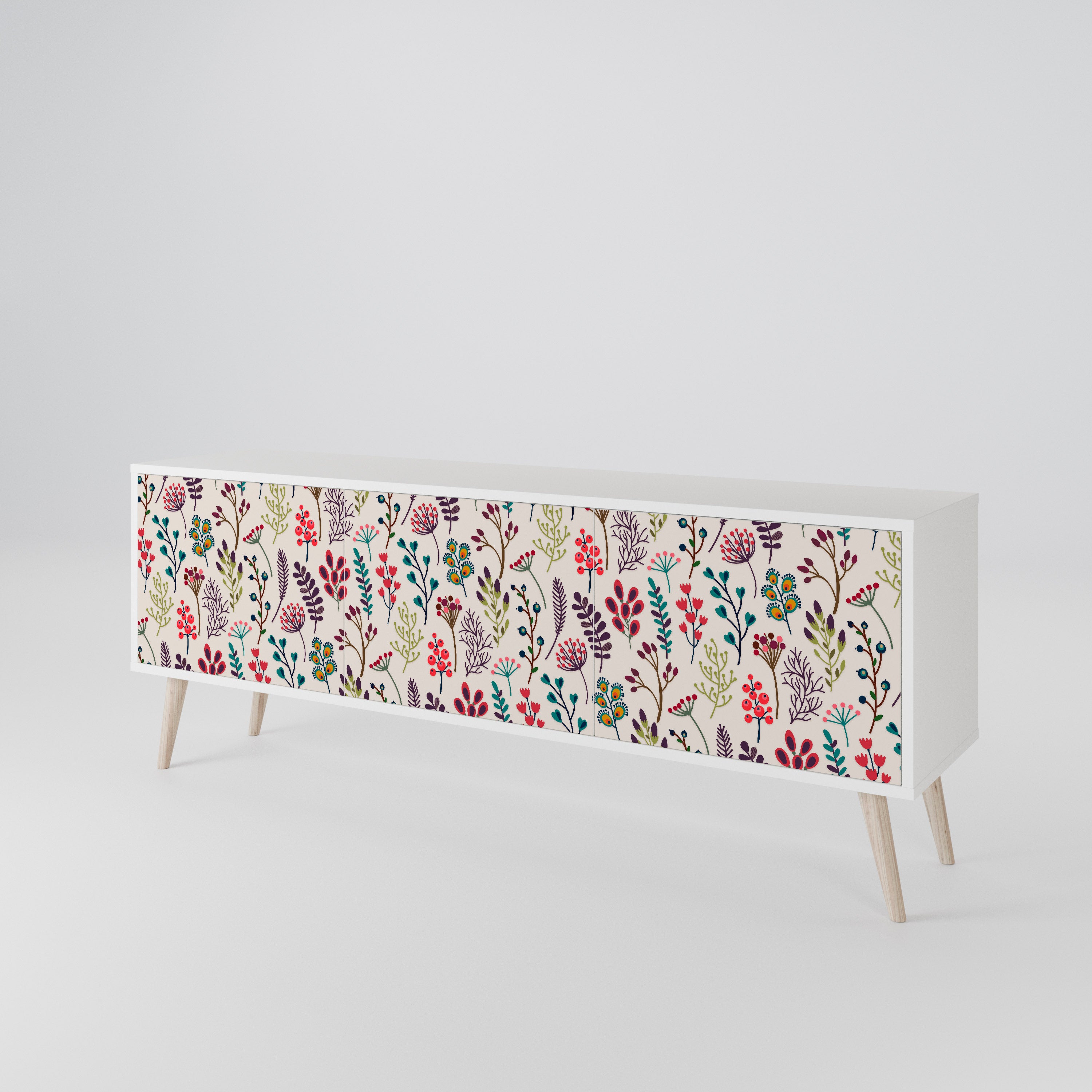 AUTUMN SUNDRIES 3-Door TV Cabinet