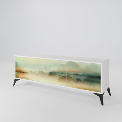 MORNING BY THE LAKE 3-Door TV Cabinet