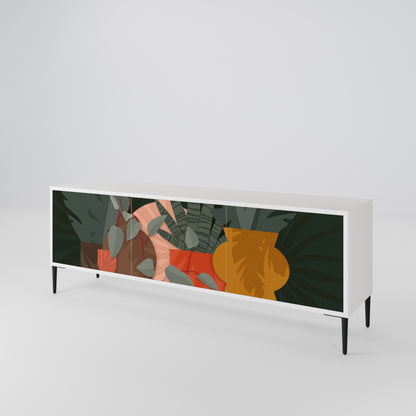 TROPICAL COMPOSITION 3-Door TV Cabinet