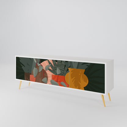 TROPICAL COMPOSITION 3-Door TV Cabinet