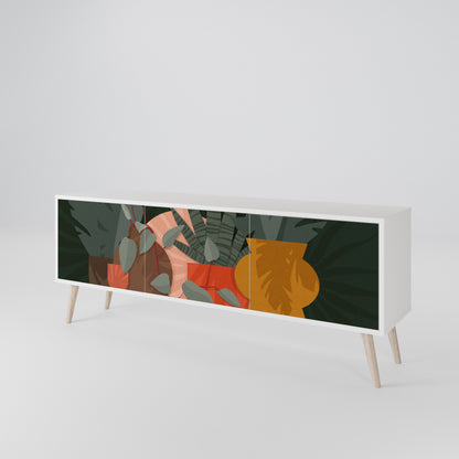 TROPICAL COMPOSITION 3-Door TV Cabinet