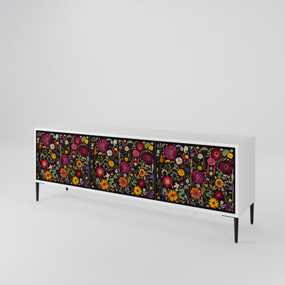 MIDNIGHT GARDEN 3-Door TV Cabinet