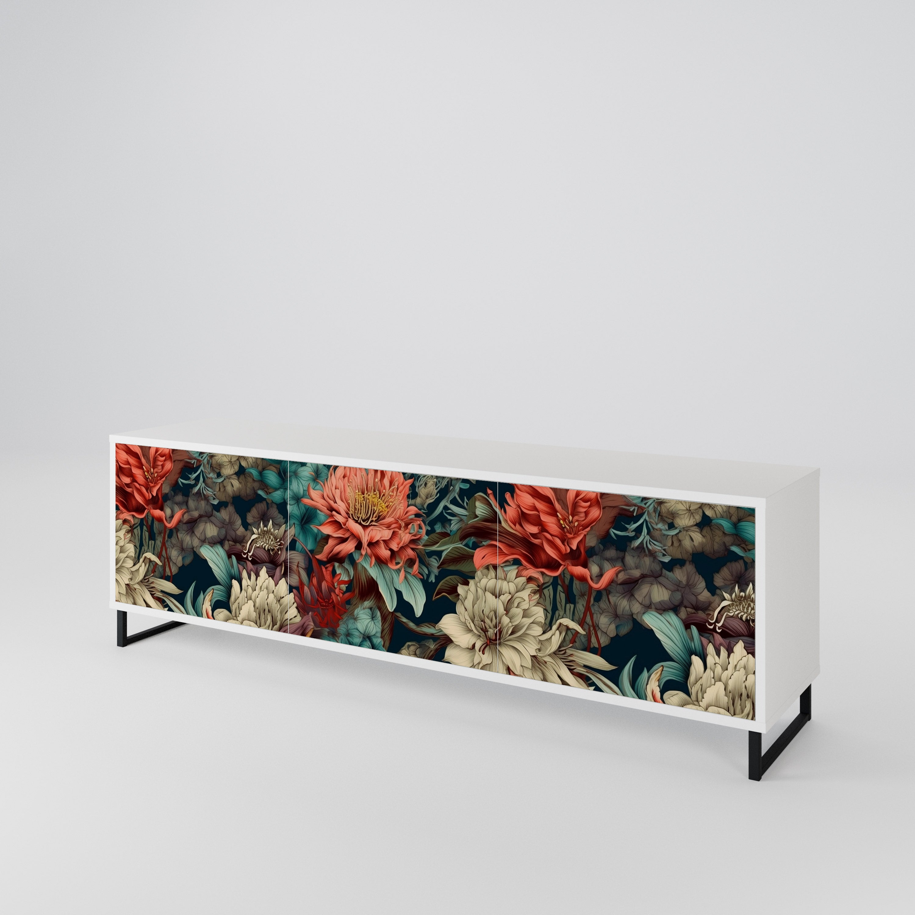 SPROUTING GRACE 3-Door TV Cabinet