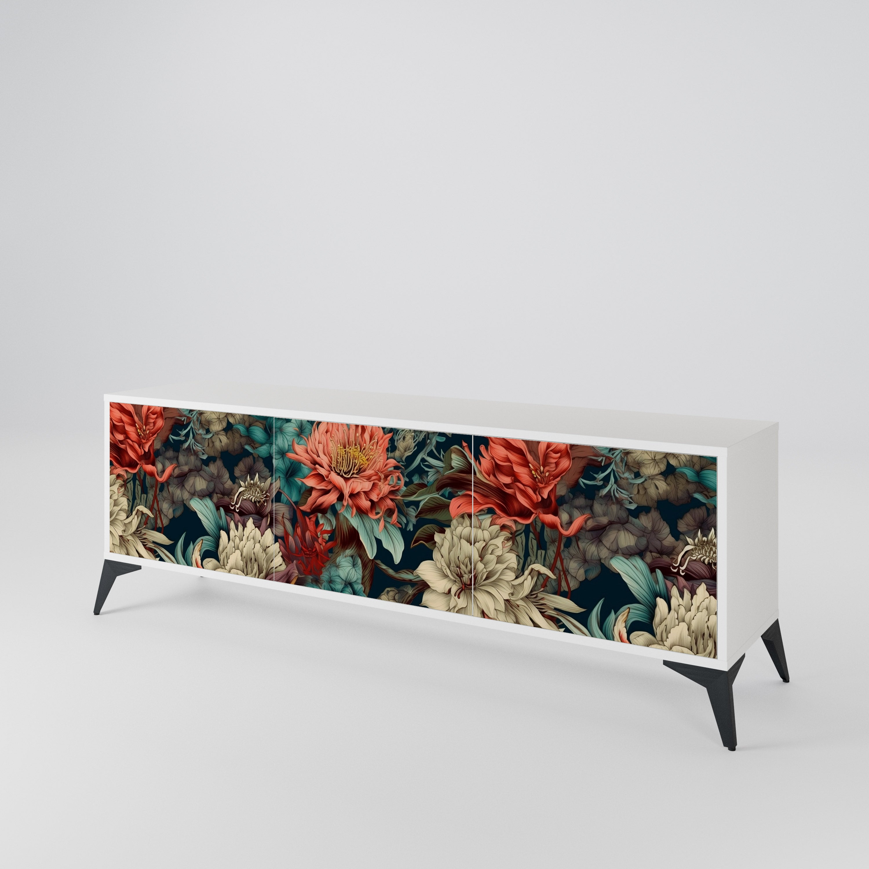 SPROUTING GRACE 3-Door TV Cabinet
