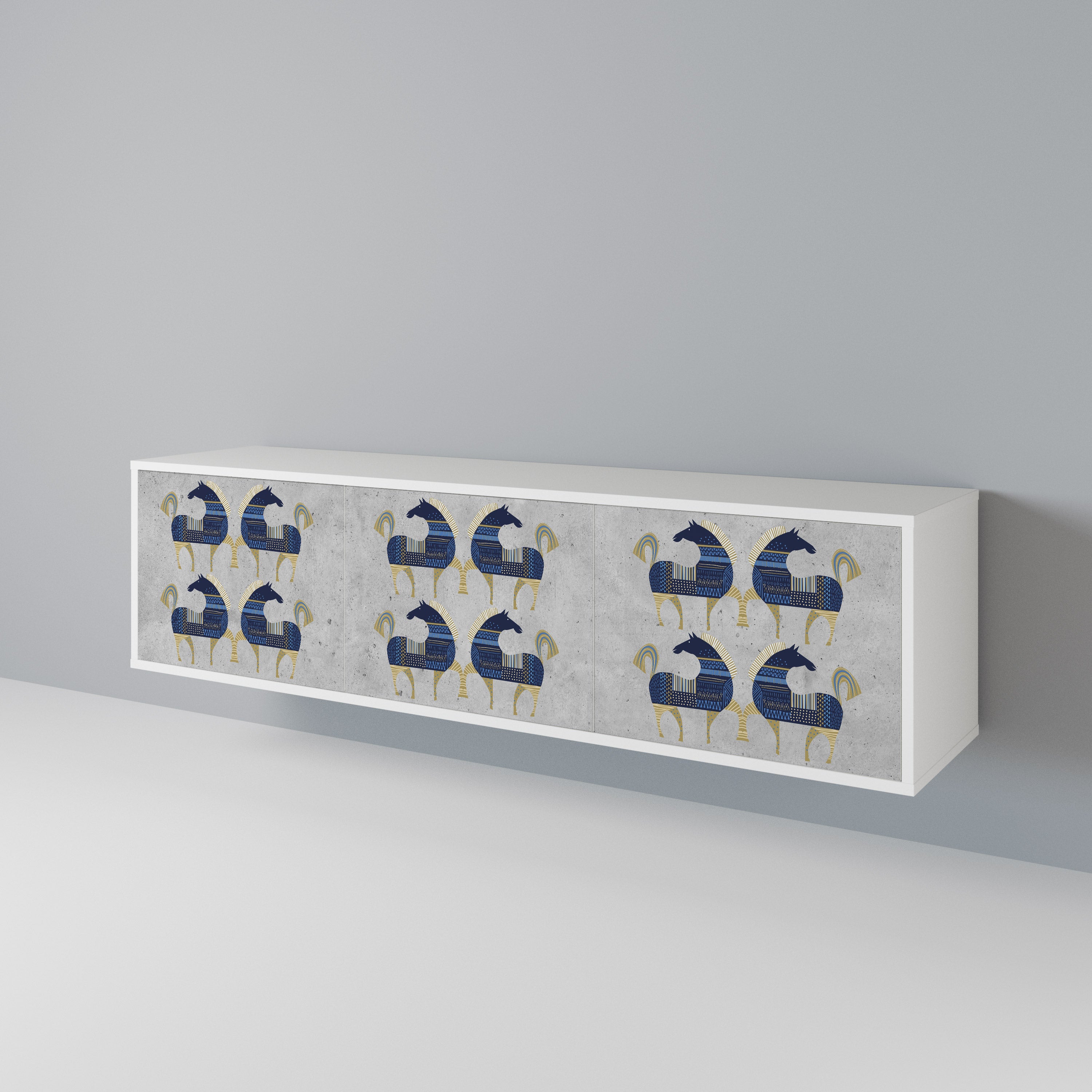 MAJESTIC STEED 3-Door TV Cabinet