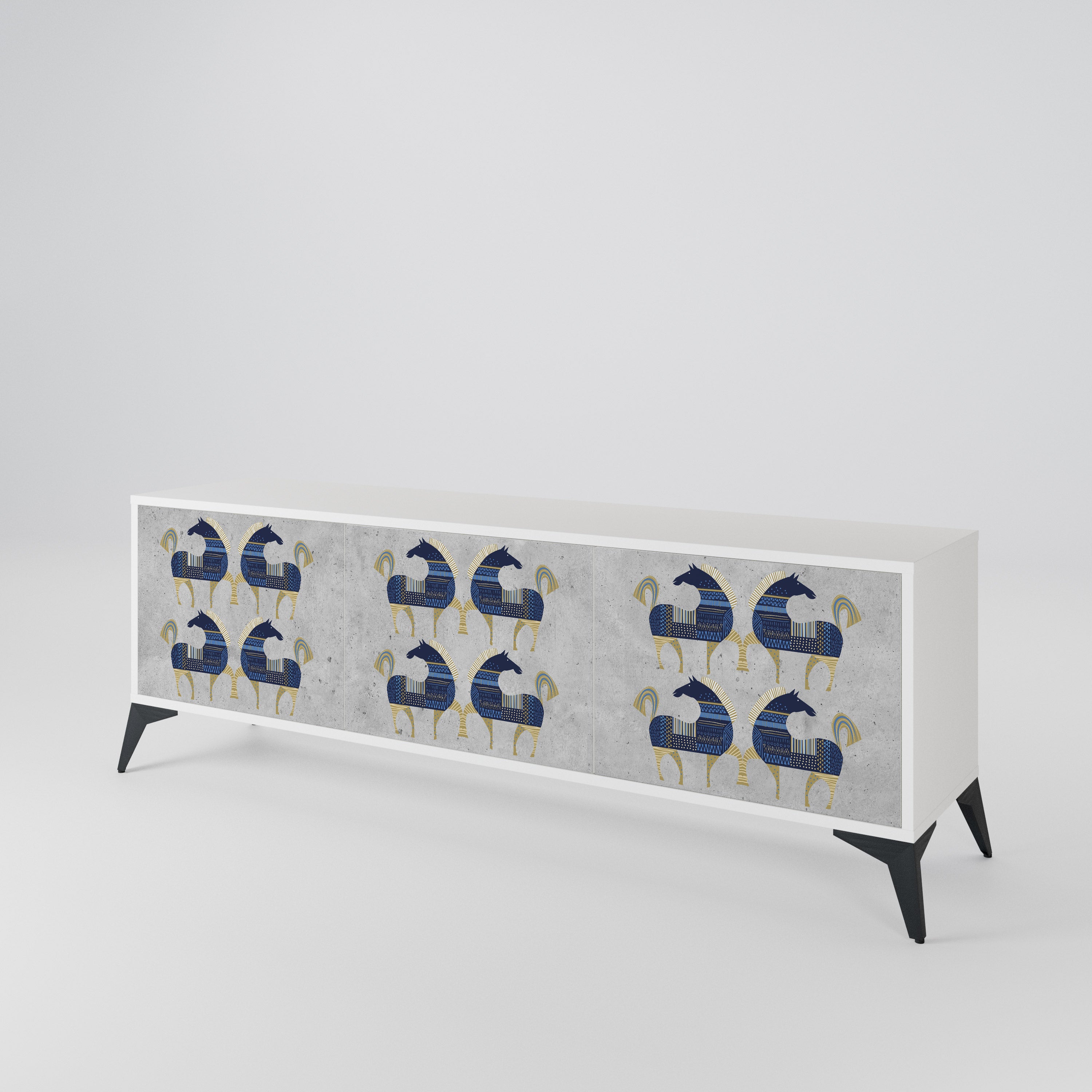 MAJESTIC STEED 3-Door TV Cabinet