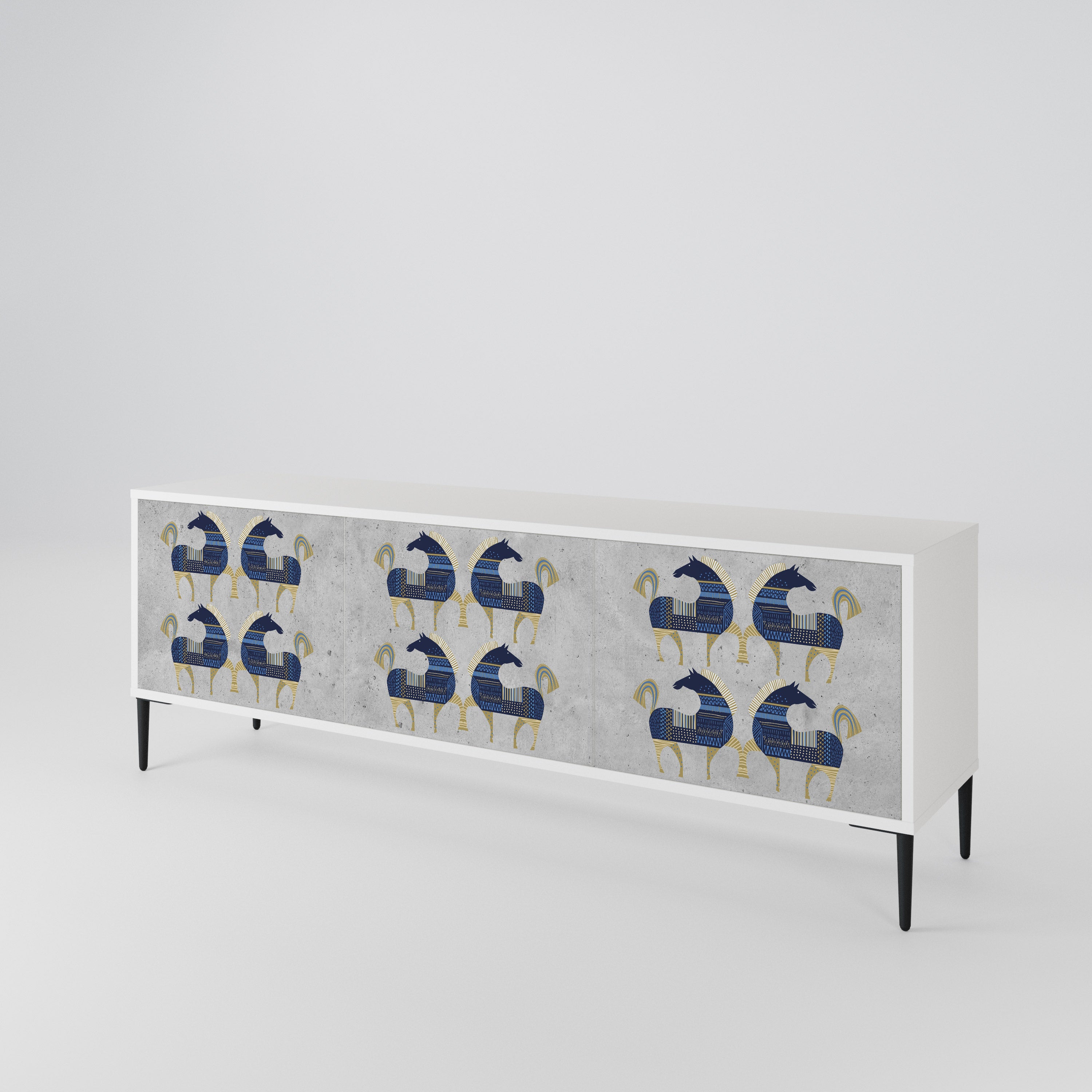 MAJESTIC STEED 3-Door TV Cabinet