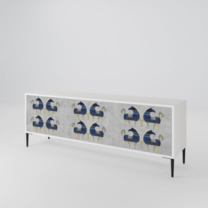 MAJESTIC STEED 3-Door TV Cabinet