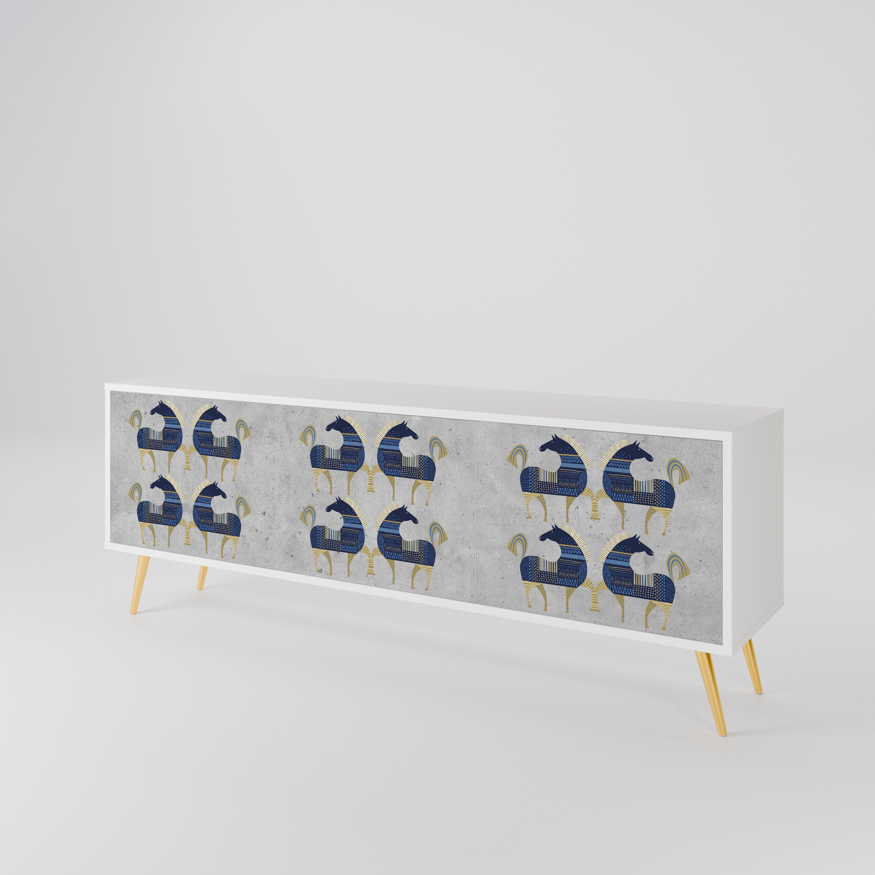 MAJESTIC STEED 3-Door TV Cabinet